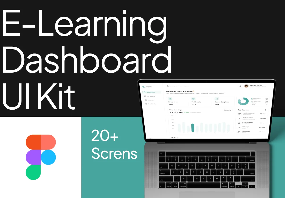 E-Learning Dashboard UI Kit