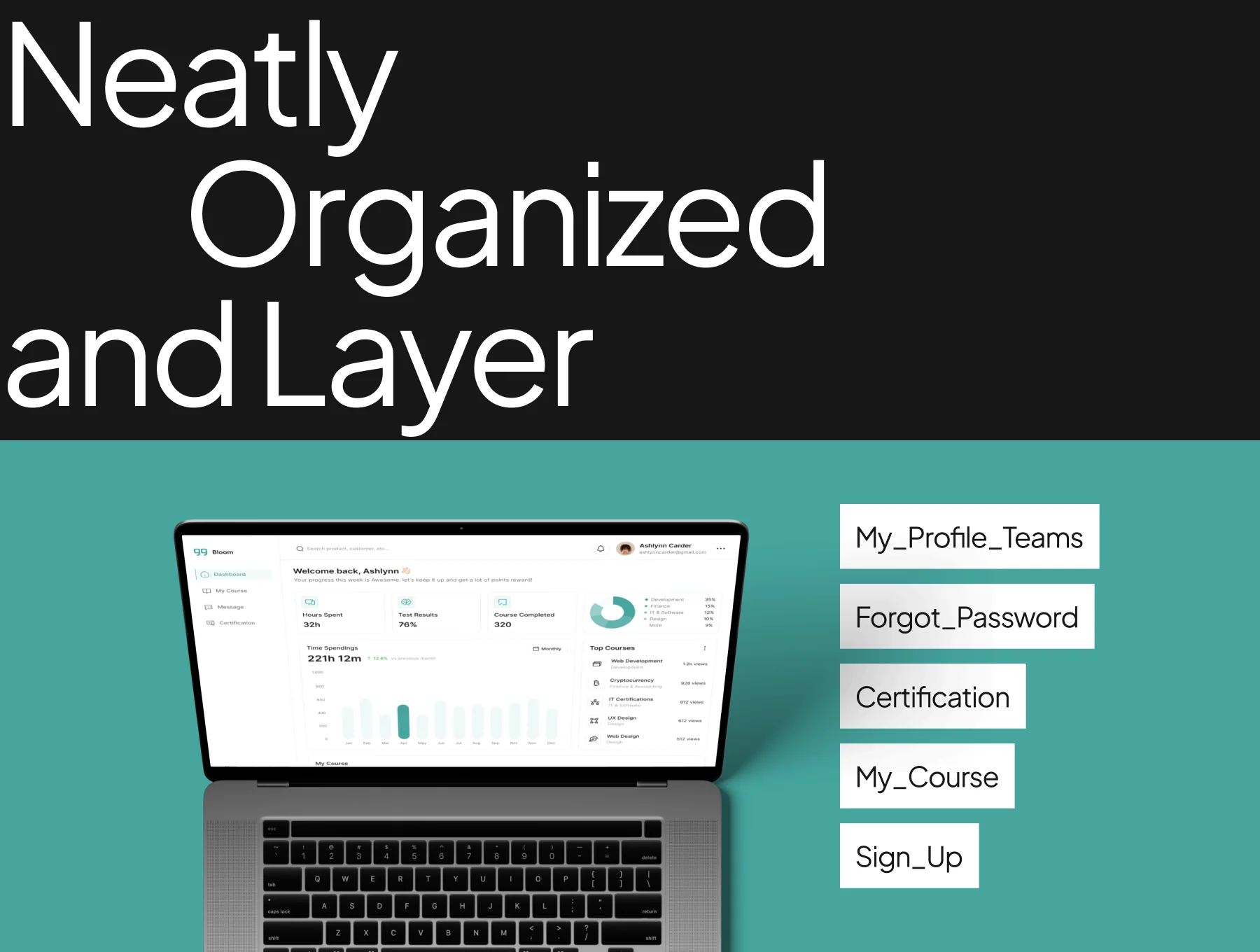 E-Learning Dashboard UI Kit 4