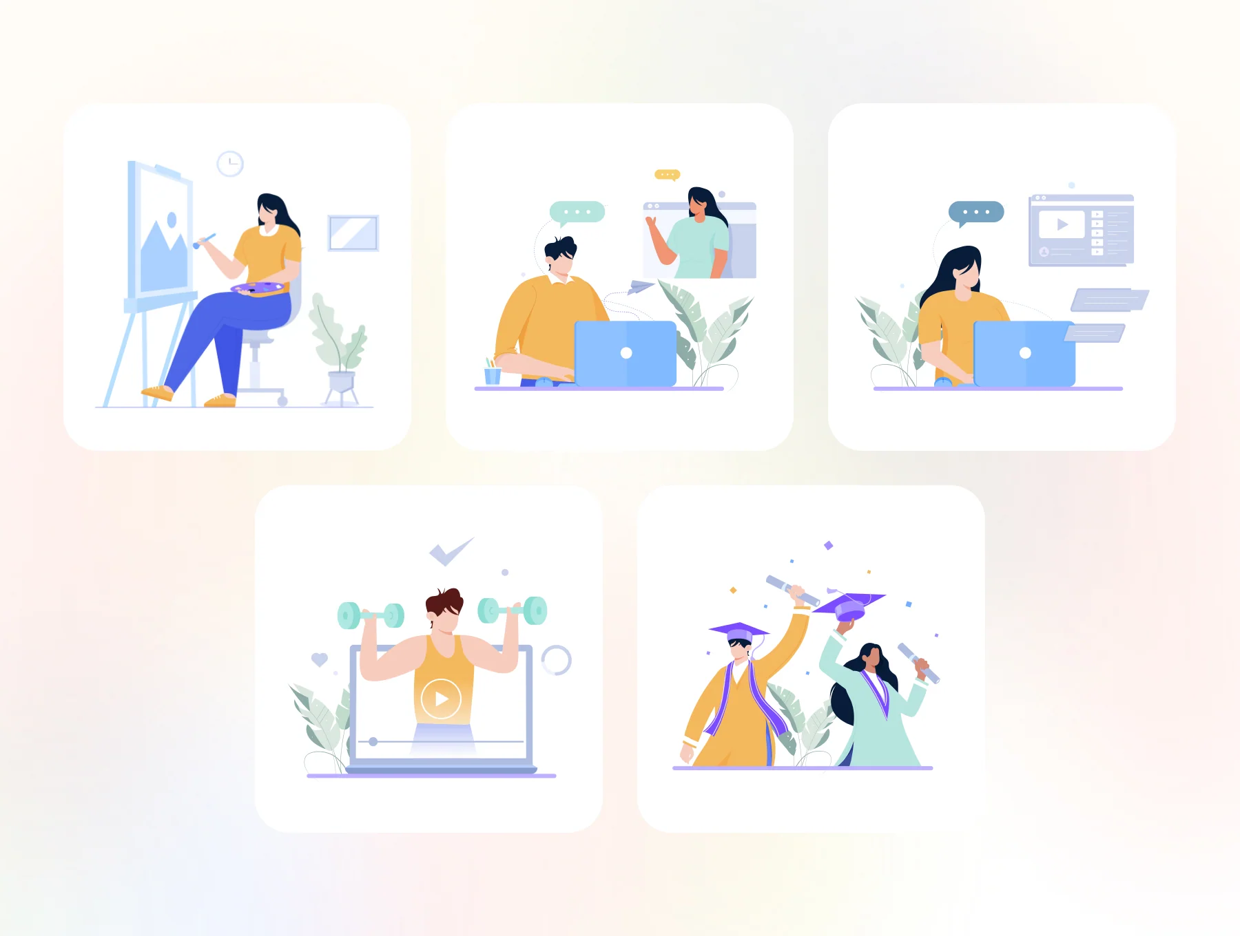 E-Learning Illustration Pack 6