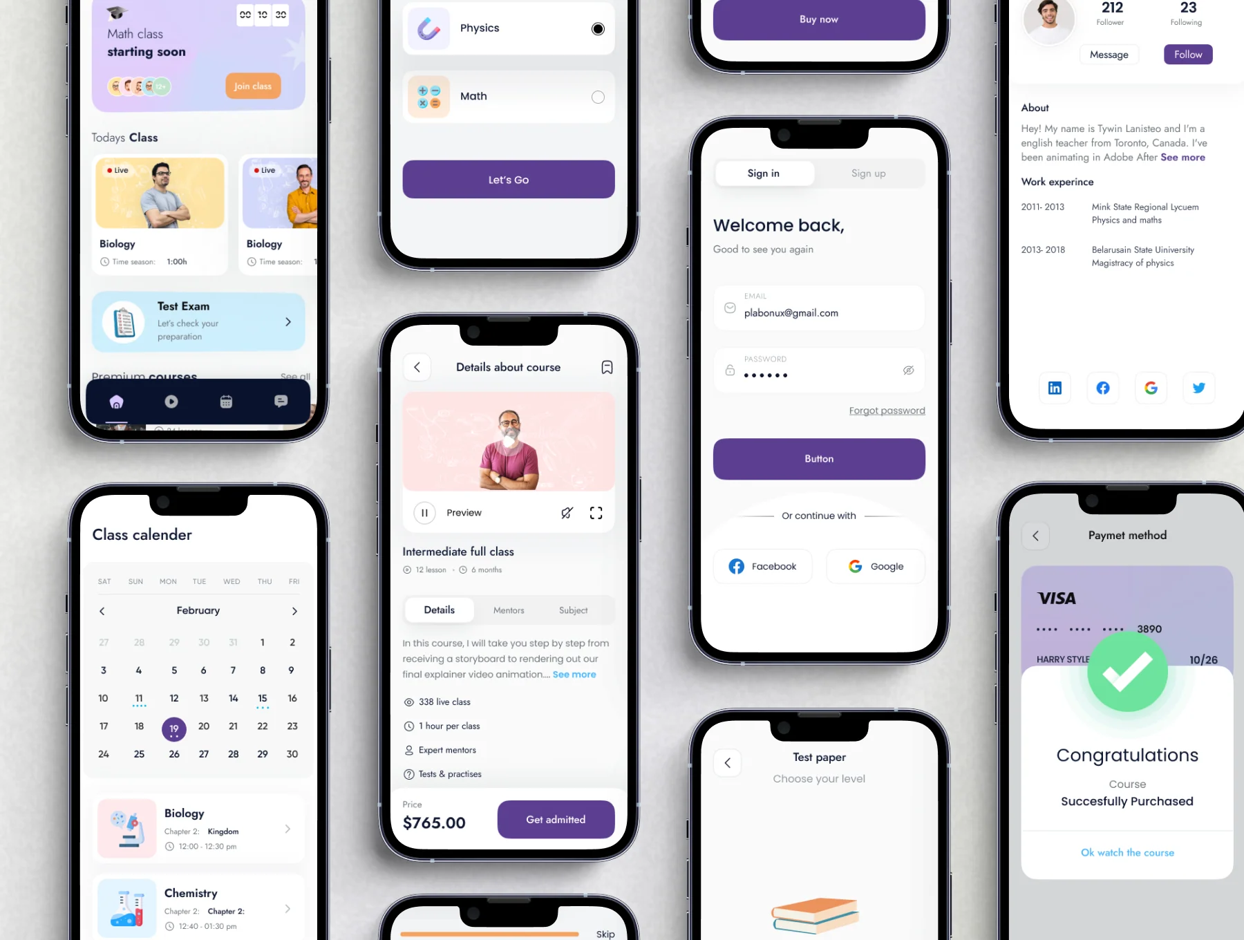 E-learning Mobile App_ios_kit 5