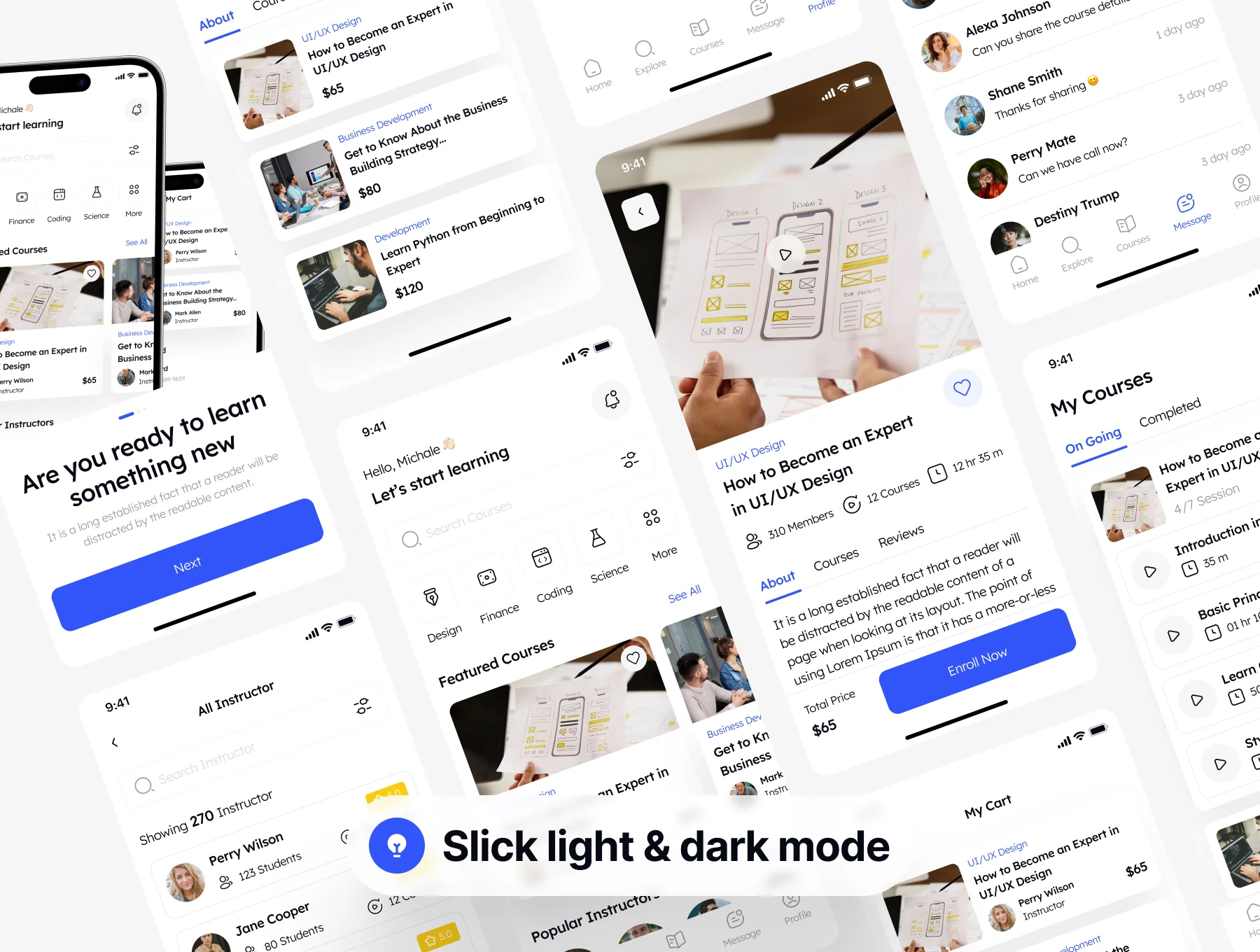 E-Learning Online Course App UI Kit 6