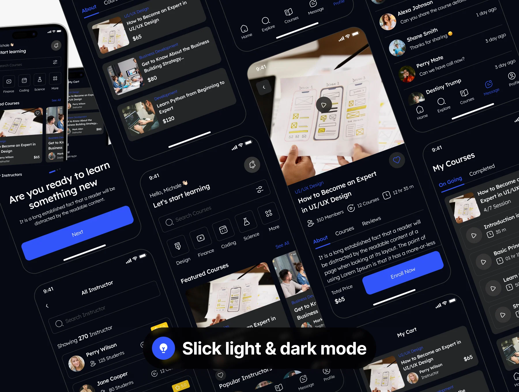 E-Learning Online Course App UI Kit 7