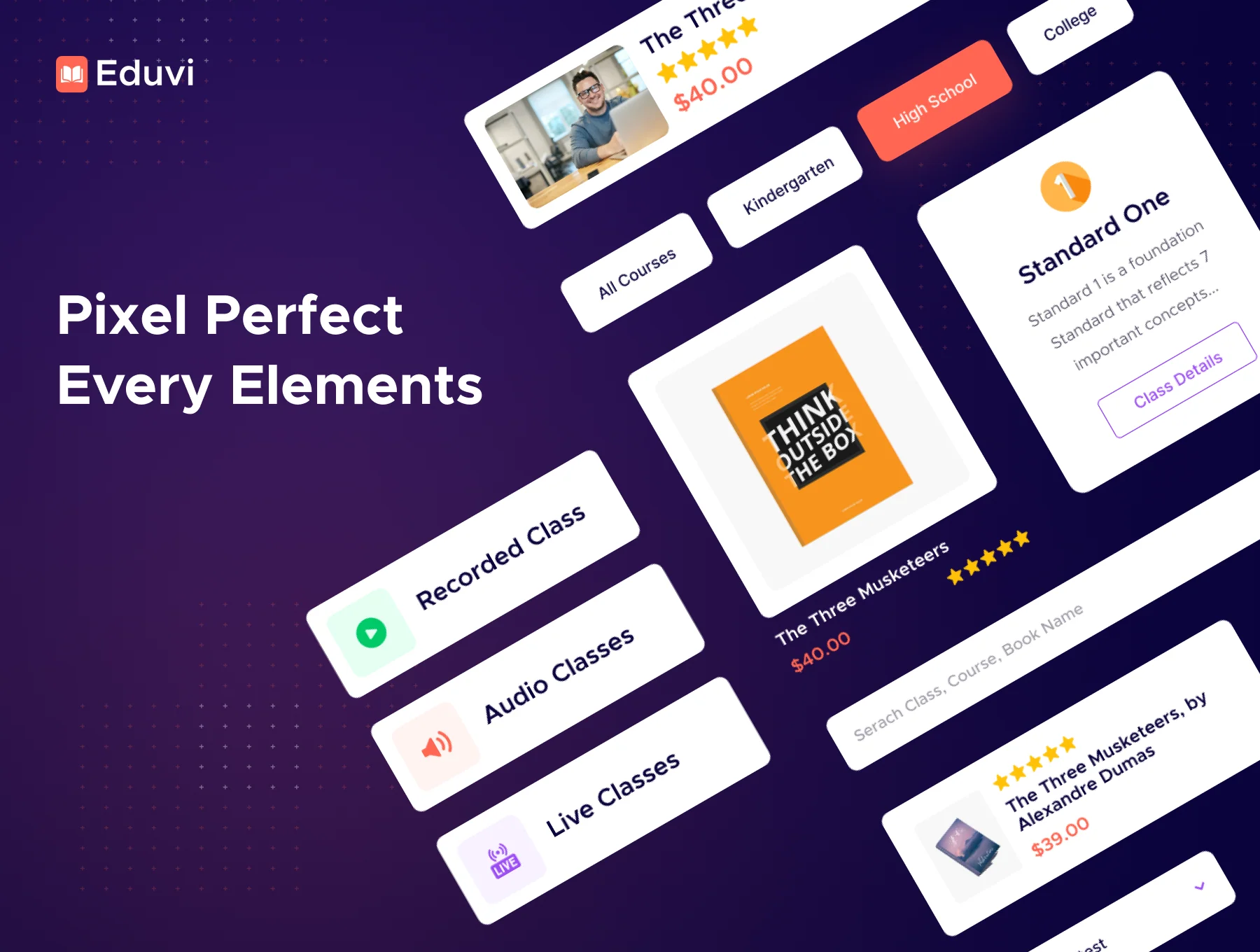 Eduvi: E-learning Web UI Kit 3