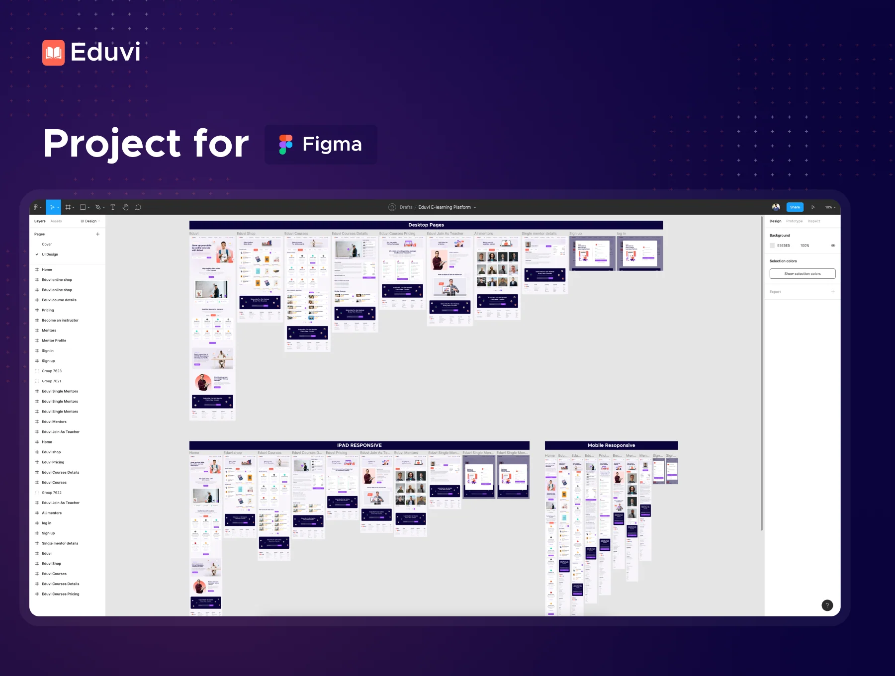 Eduvi: E-learning Web UI Kit 7