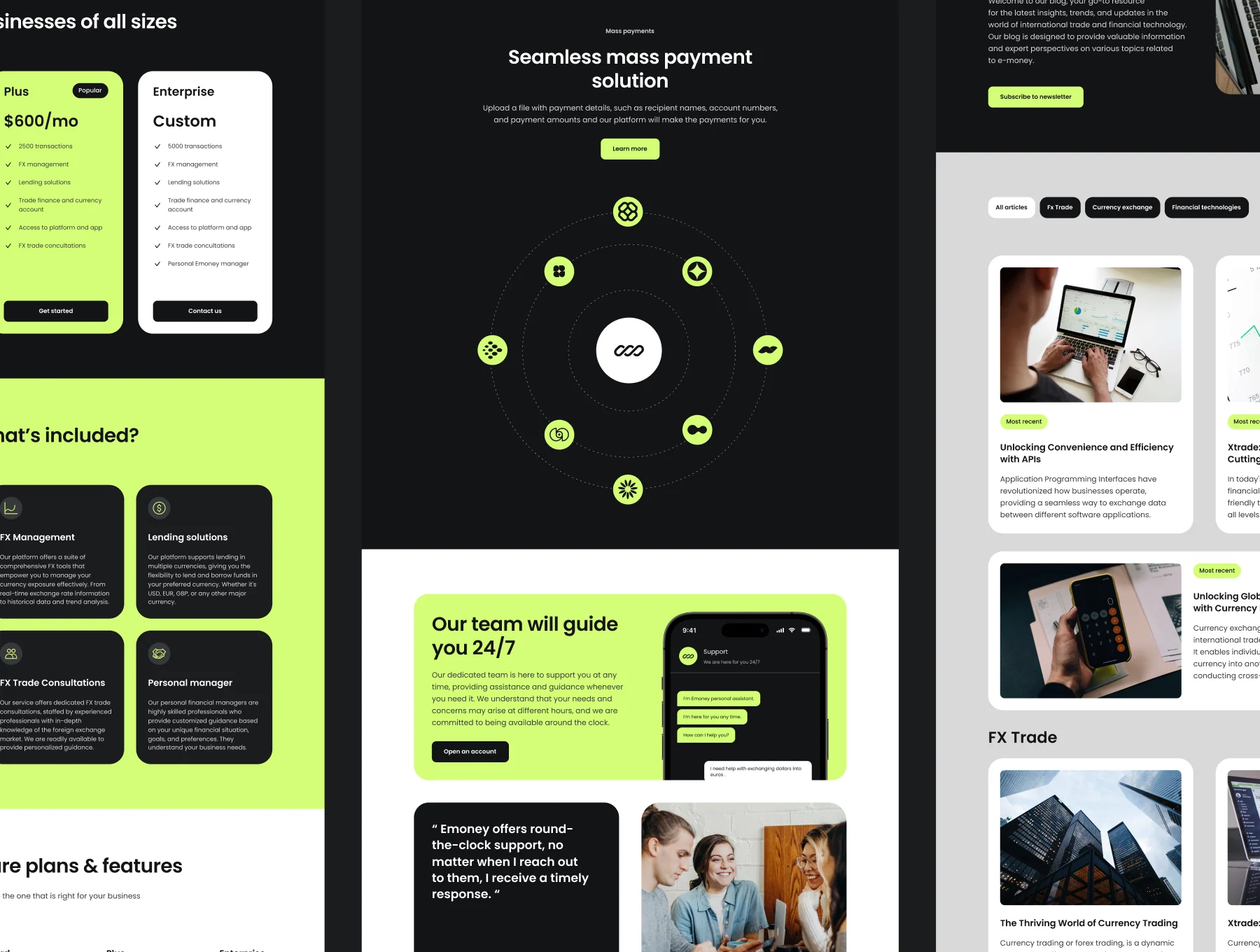 E-Money. Fintech Template