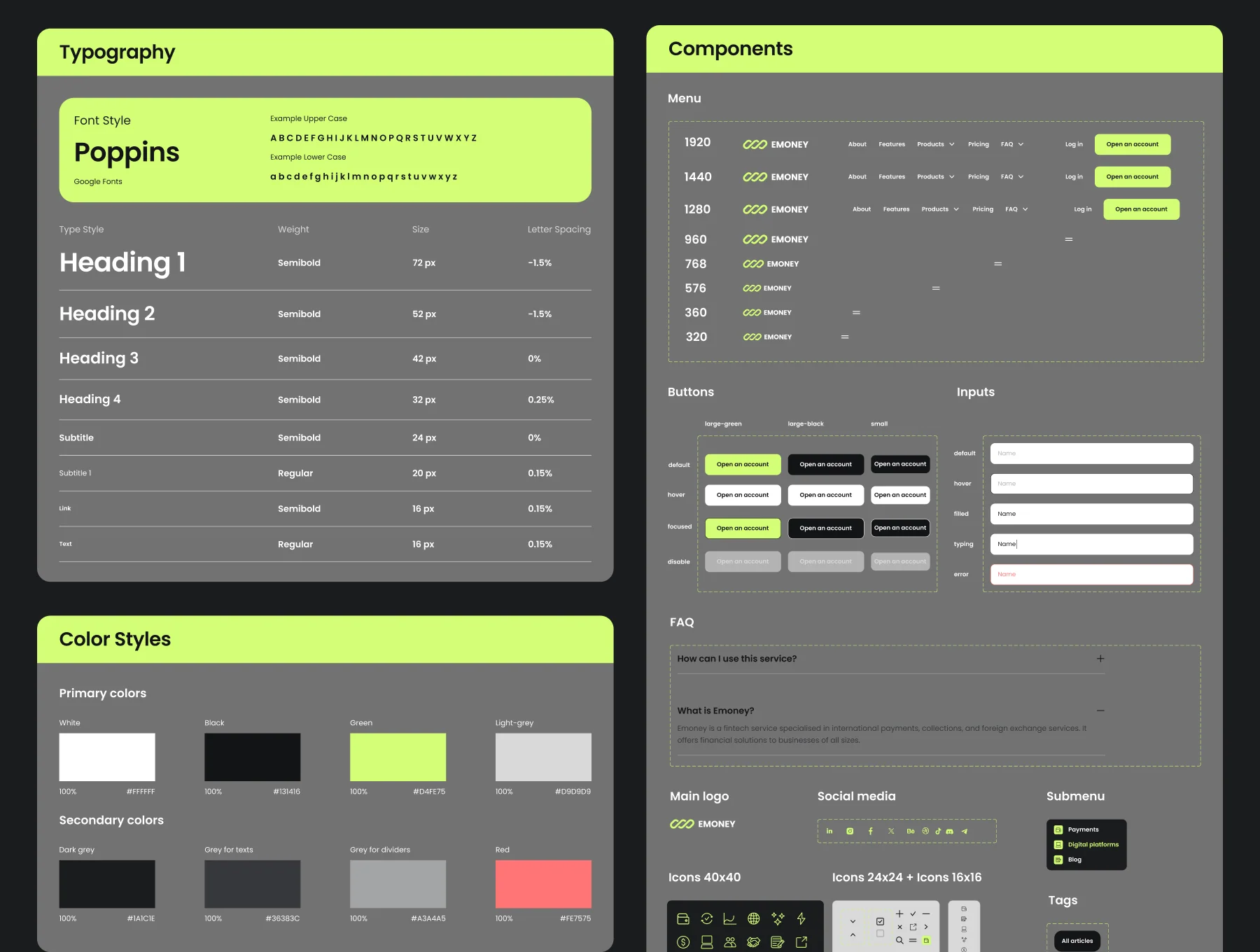 E-Money. Fintech Template 3