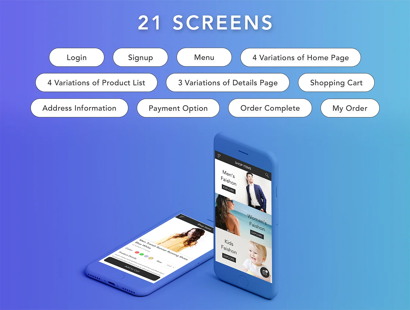E Shop App UI Kit 4