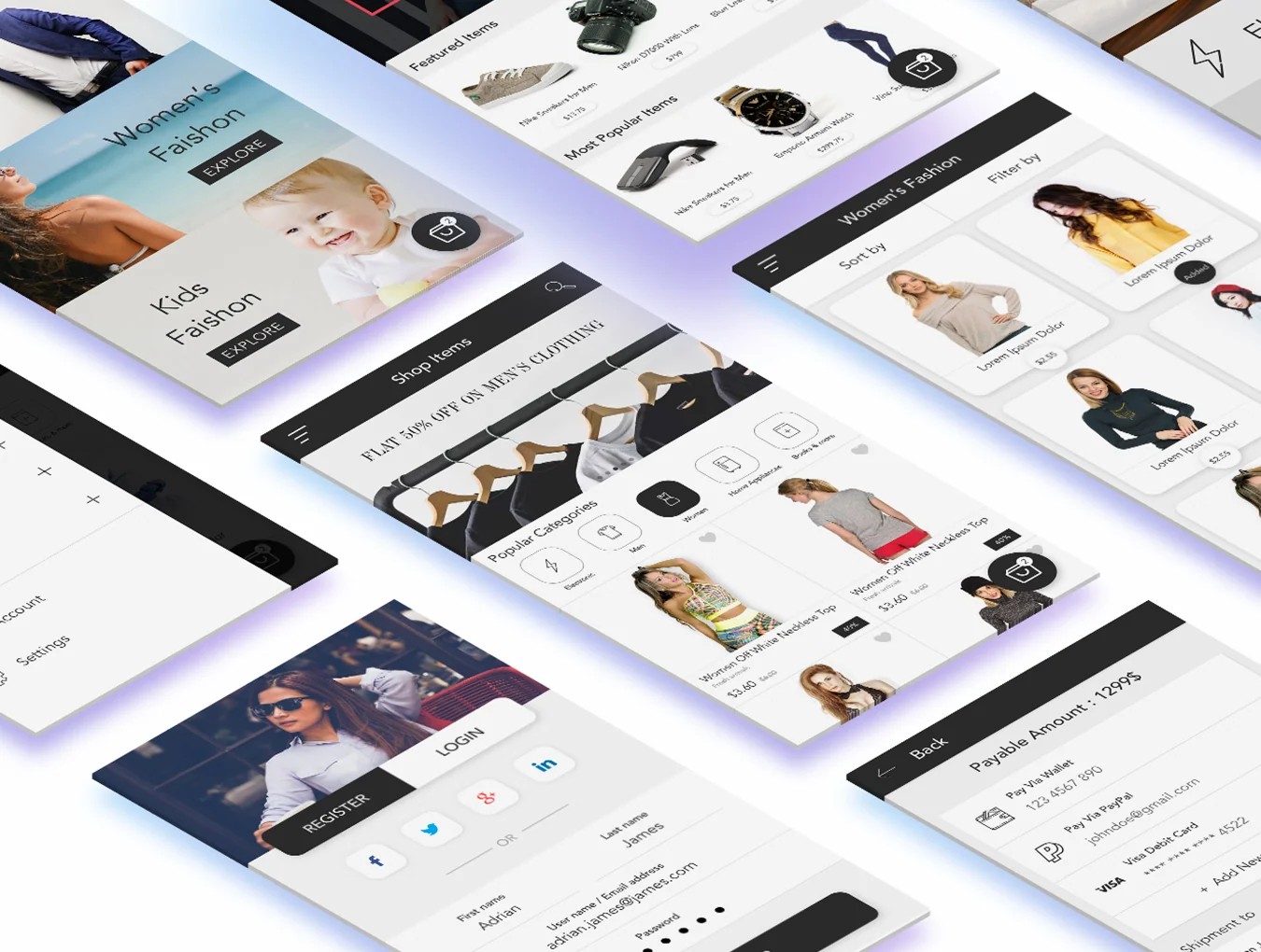 E Shop App UI Kit 8