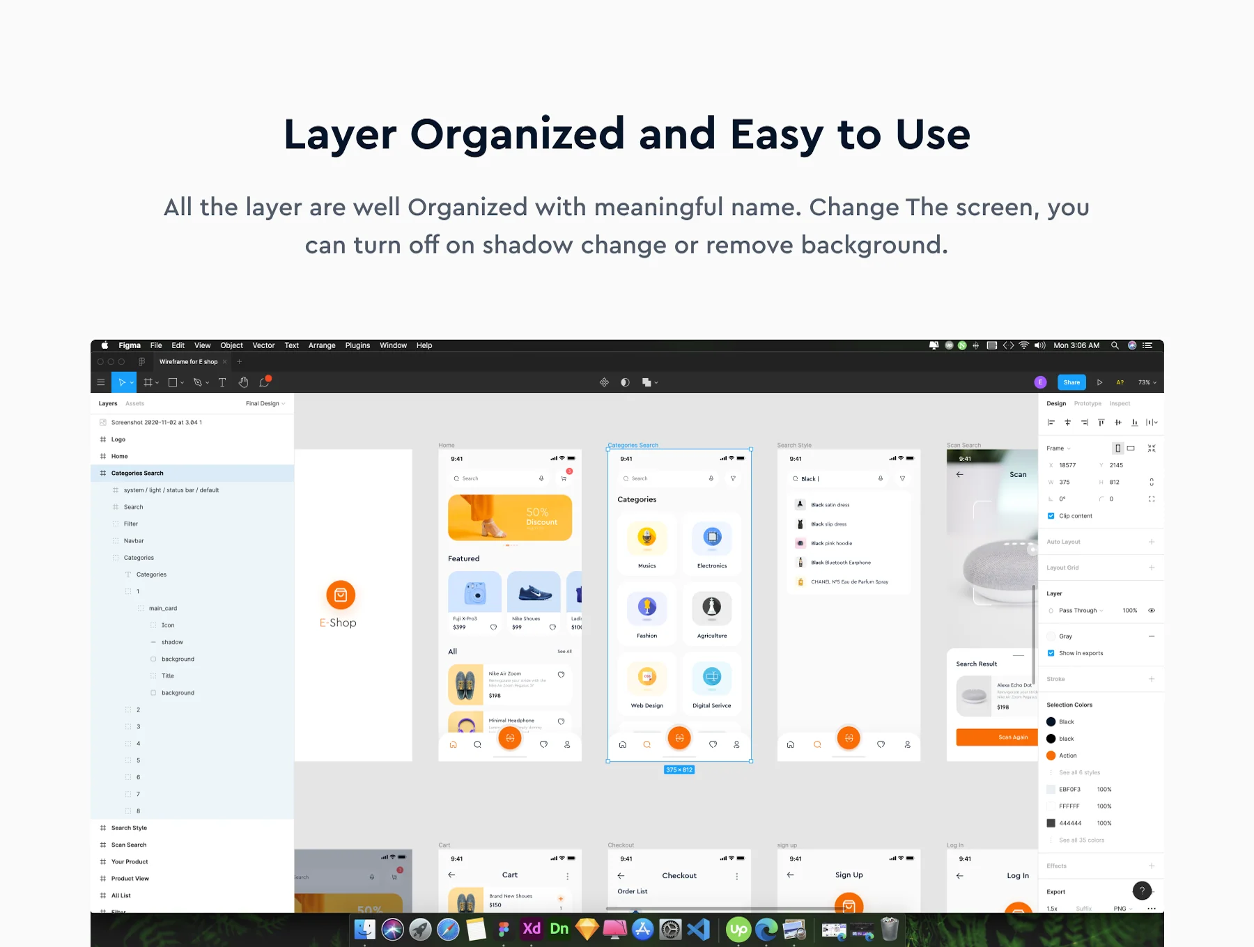 E-Shop - eCommerce Mobile App UI KIT 4