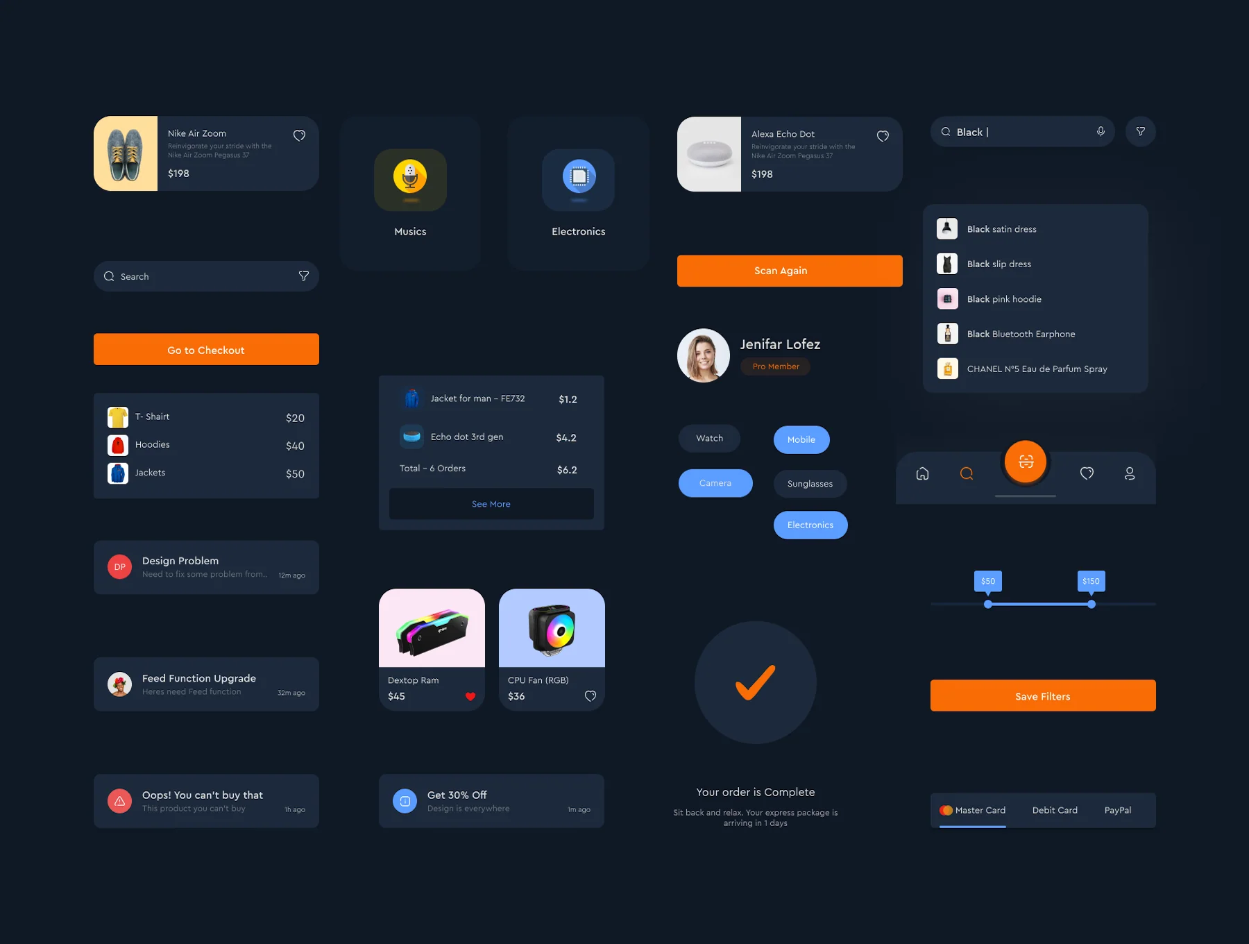 E-Shop - eCommerce Mobile App UI KIT 6