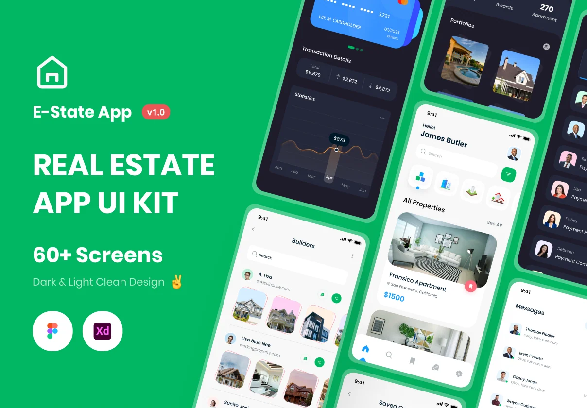E-State | Real Estate App UI Kit