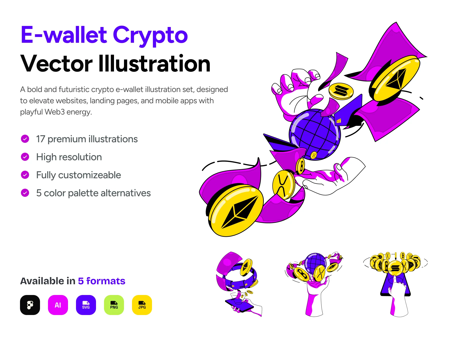 E-Wallet Crypto | Illustration Pack