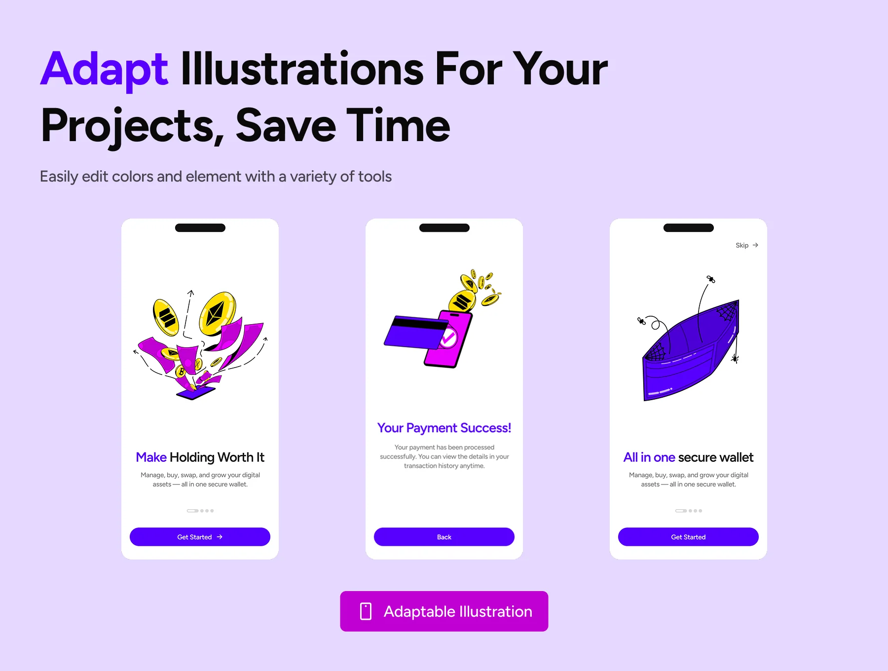 E-Wallet Crypto | Illustration Pack 7