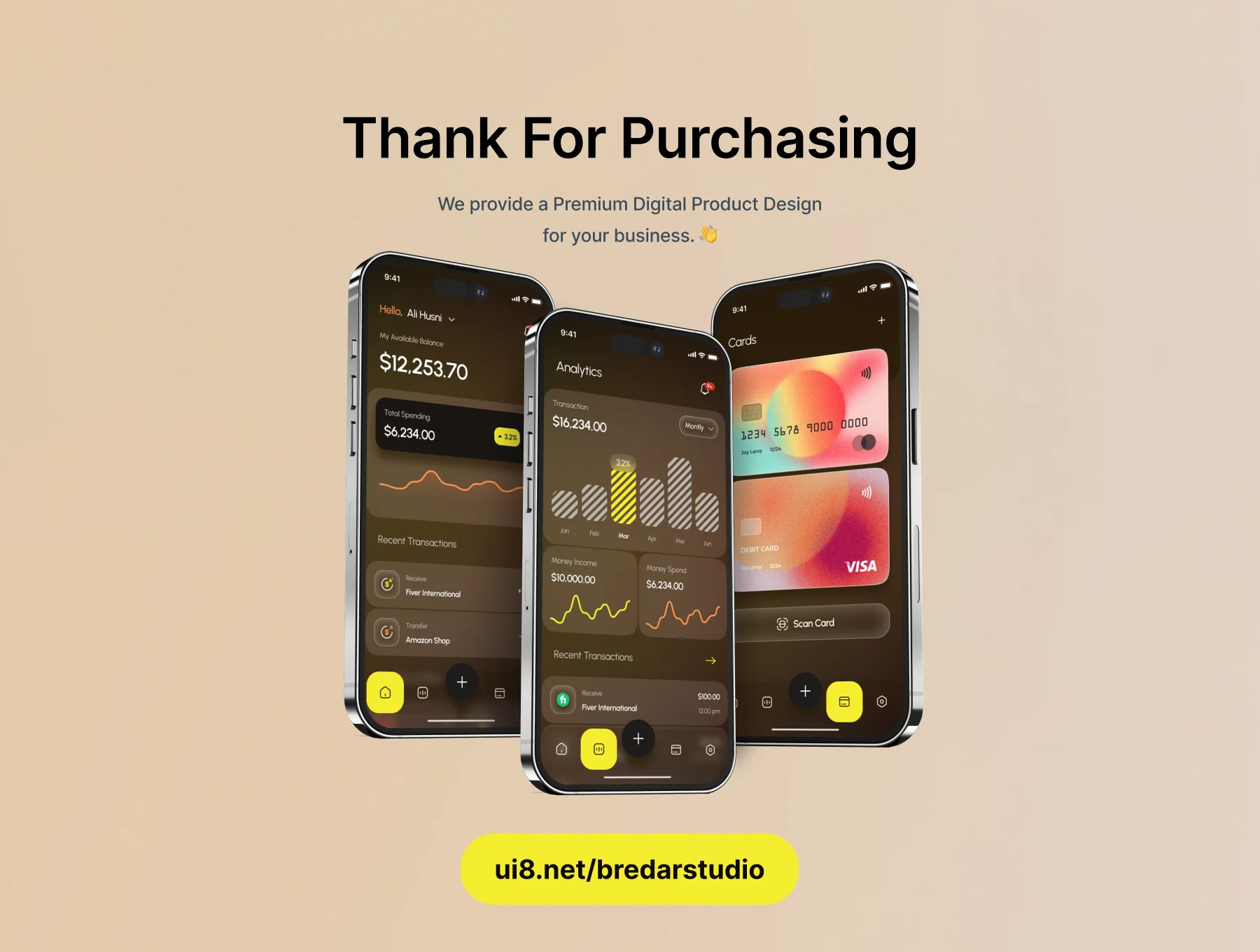 E Wallet - Finance Mobile App UI Kit 6