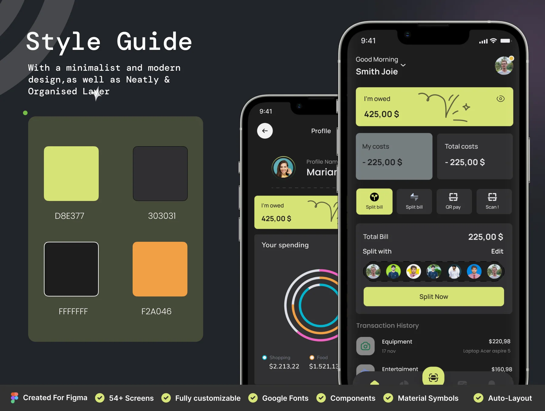 E-wallet UI Kit | Split Bill Mobile App 5