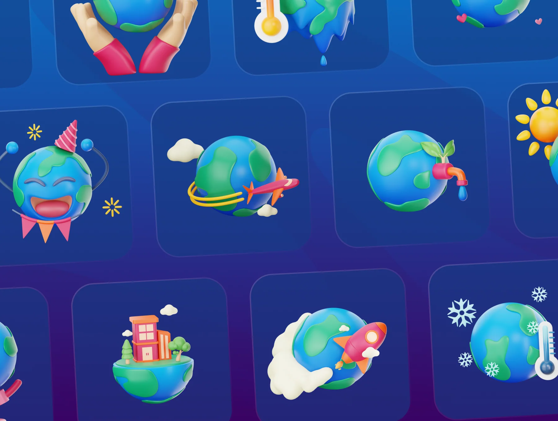 Earthy - Ecology & Earth 3D Icon Set 8