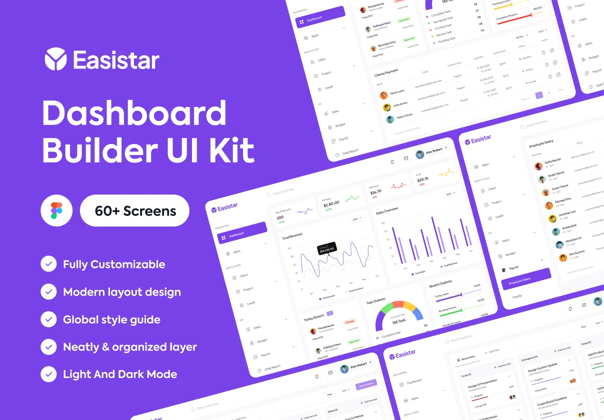 Easistar - Dashboard UI Kit