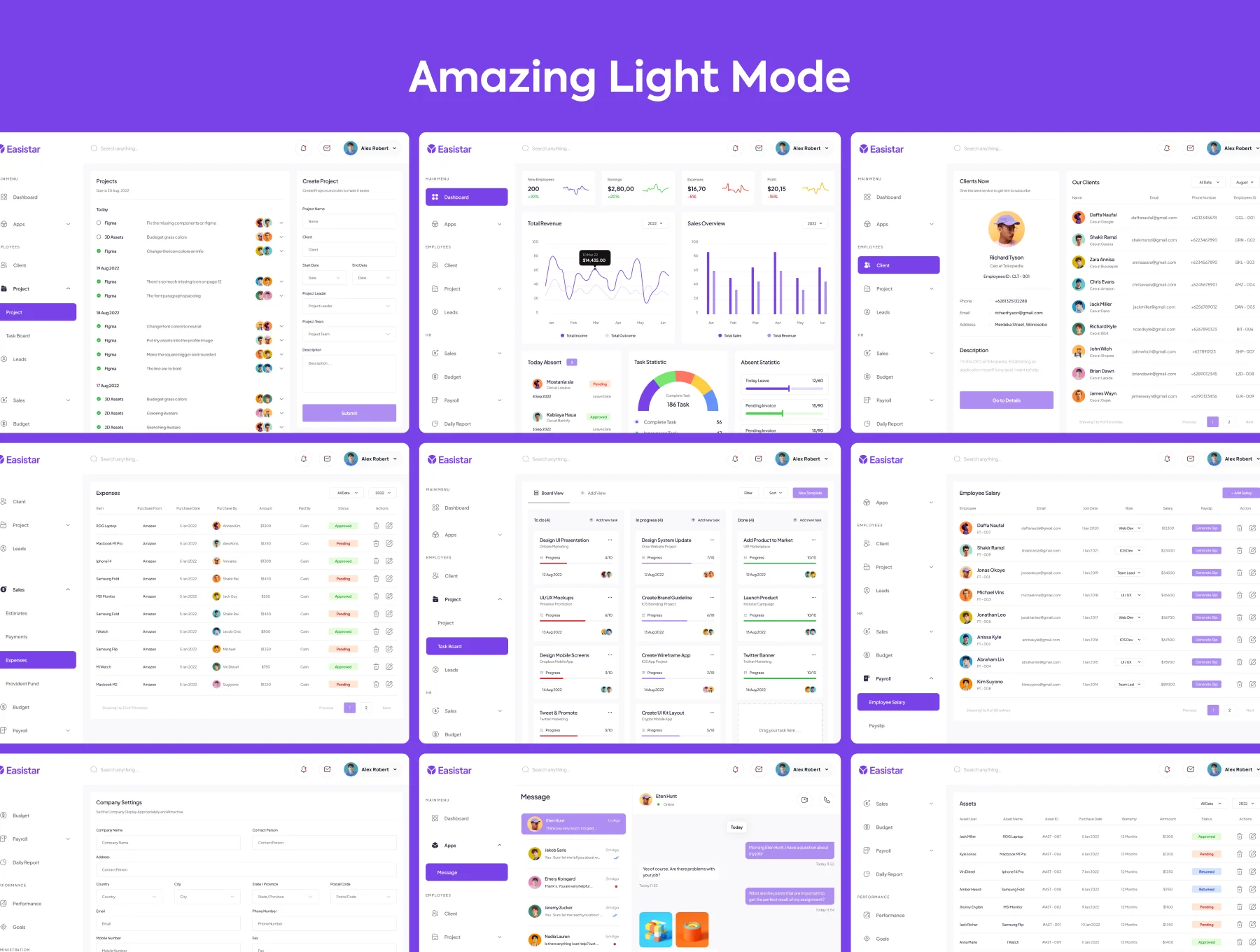 Easistar - Dashboard UI Kit 3