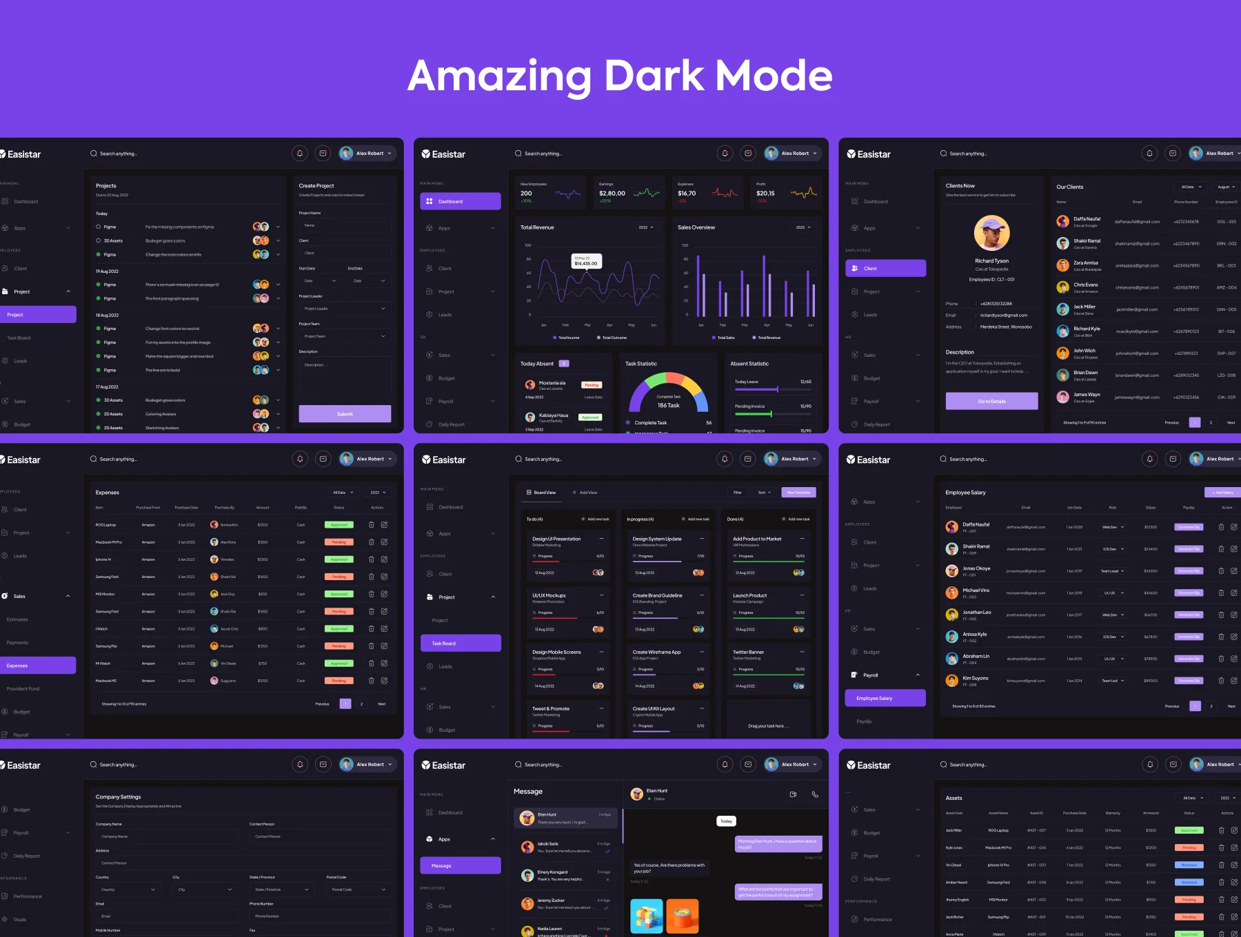 Easistar - Dashboard UI Kit 4