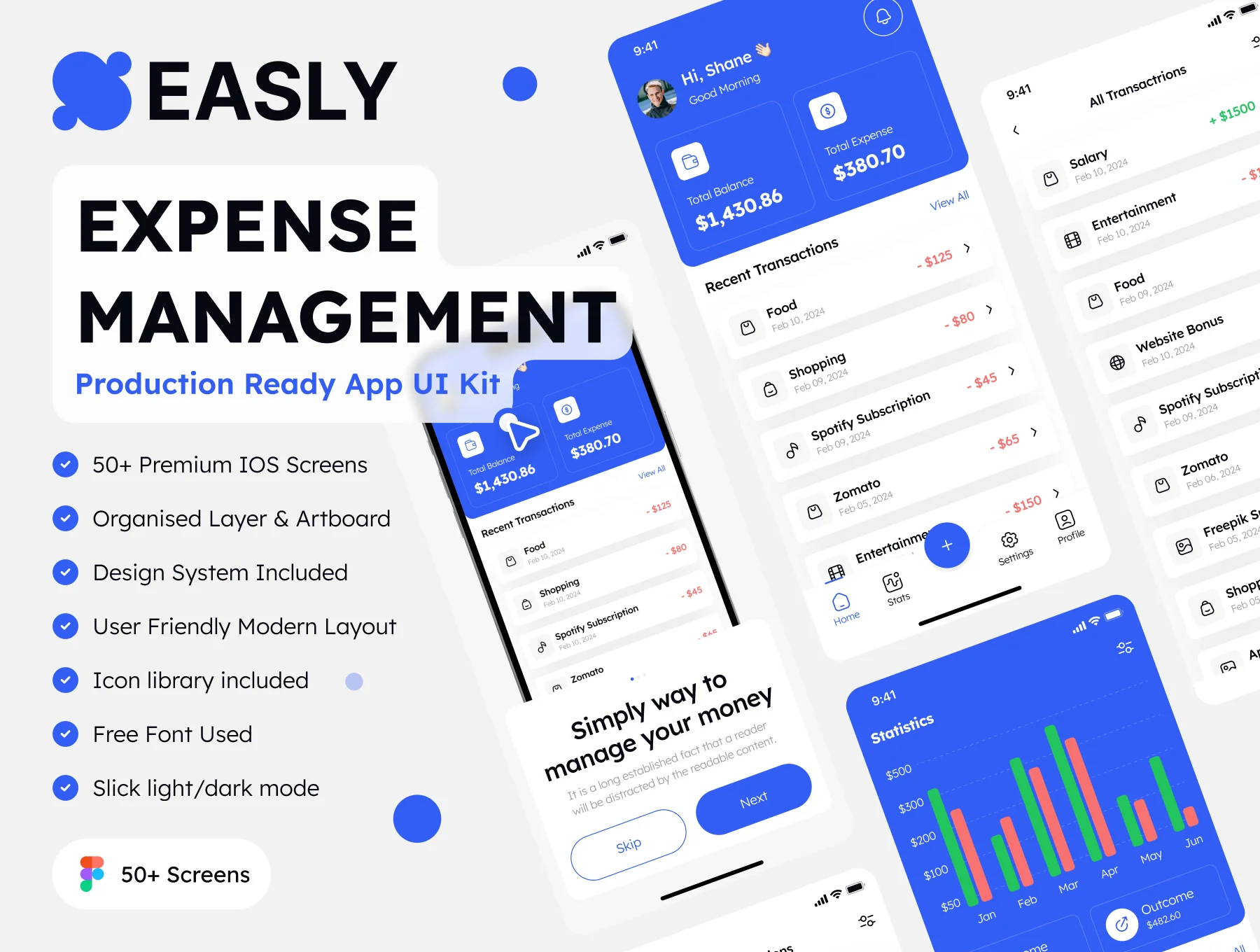 Easly - Expense Management App UI Kit