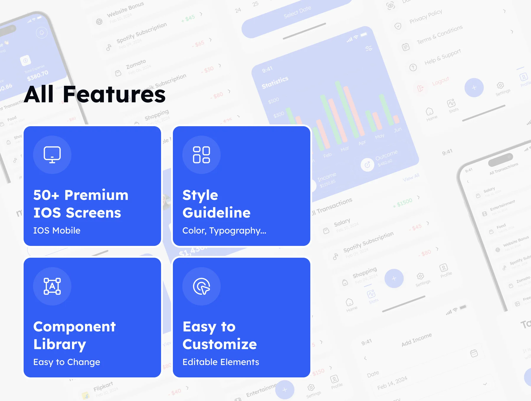 Easly - Expense Management App UI Kit 2