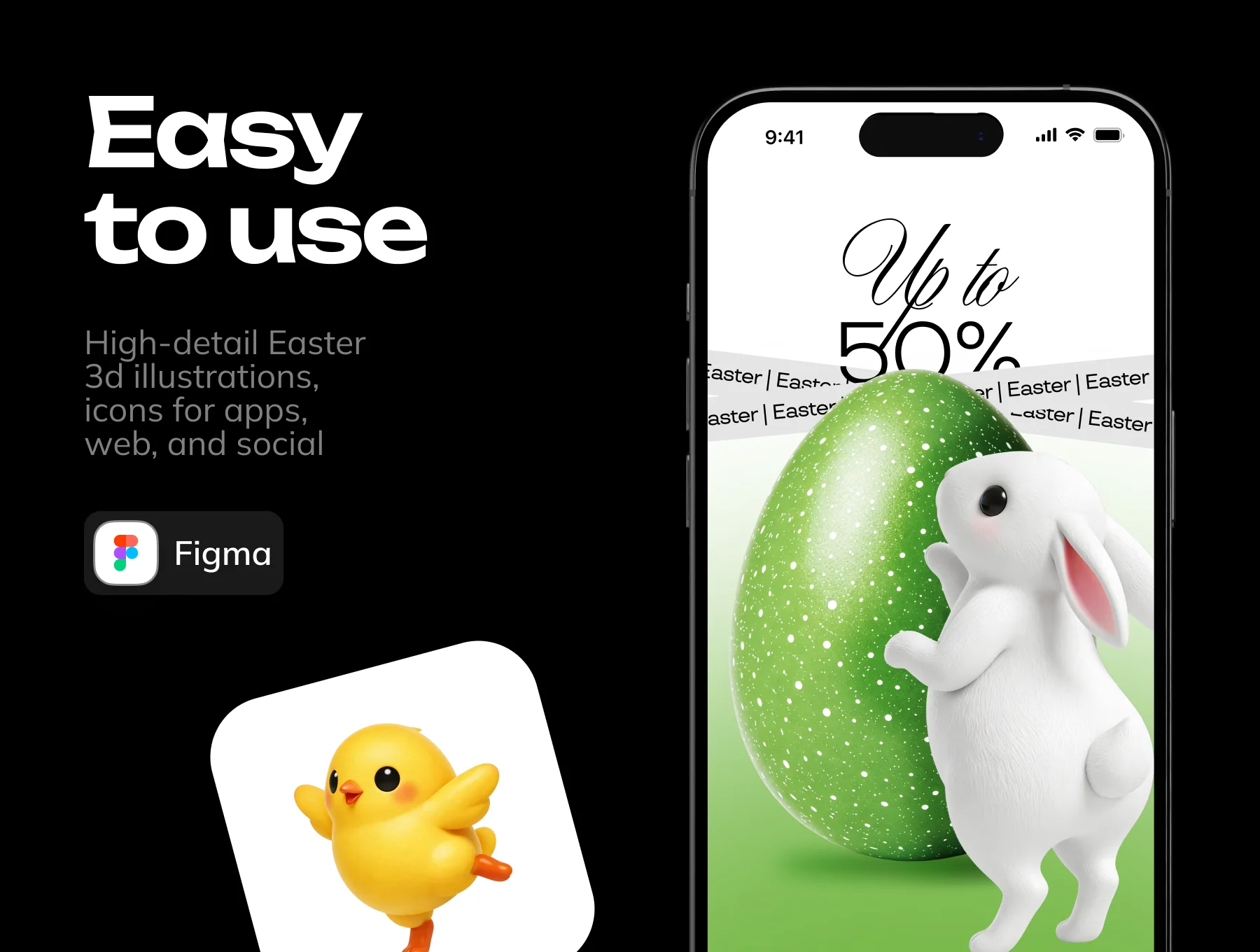Easter  3d  Icons Illustrations 5