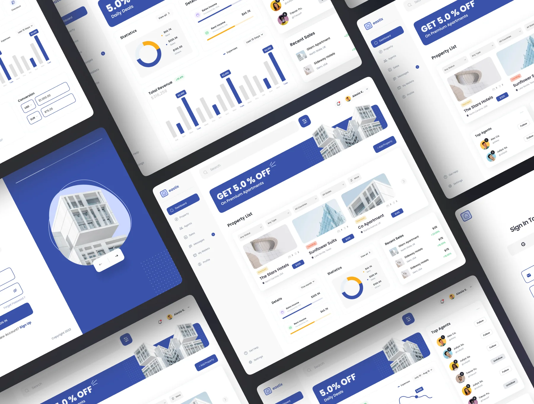 Eastix - Real Estate Dashboard UI KIT 2