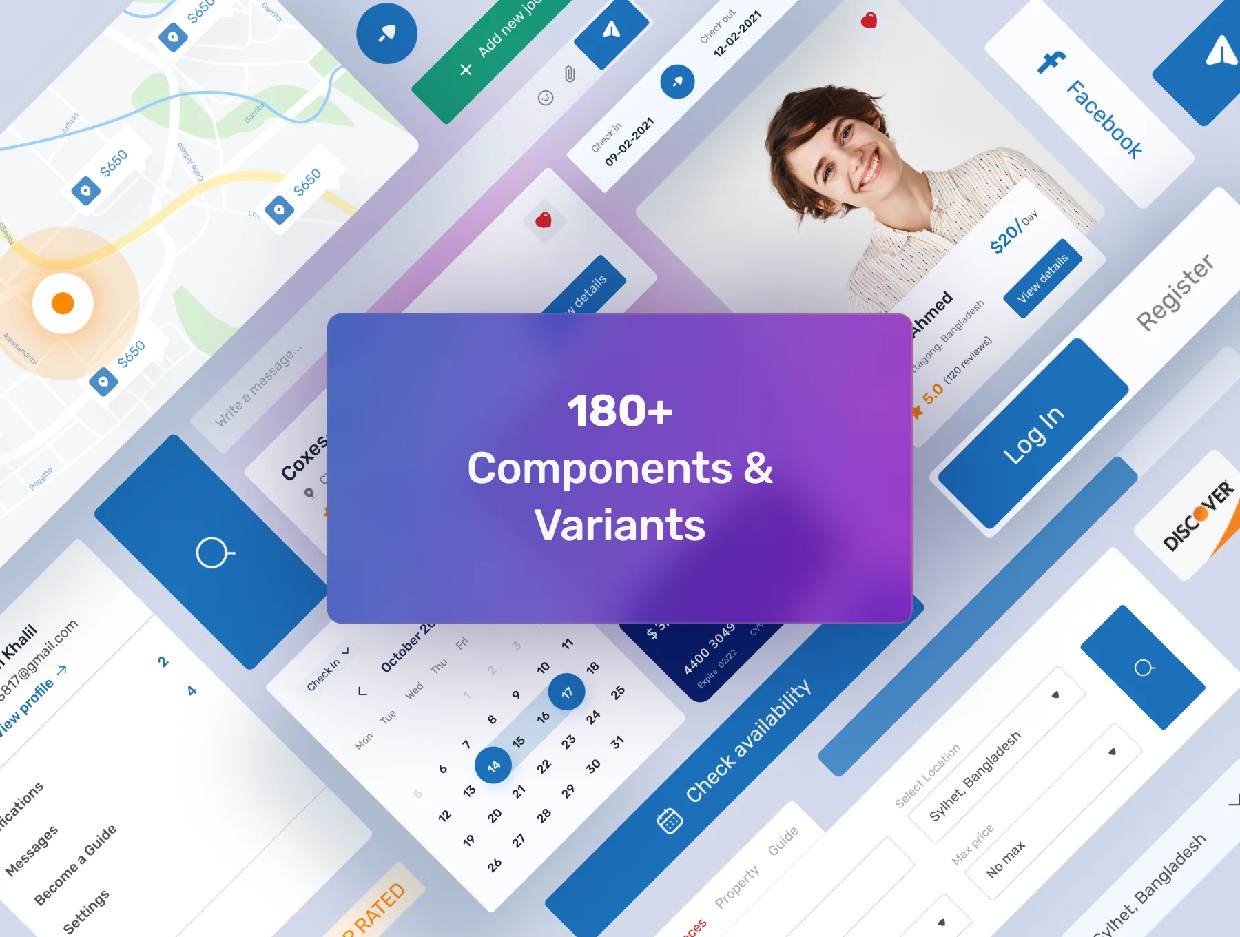 Easy-Travel Website UI Kit 2
