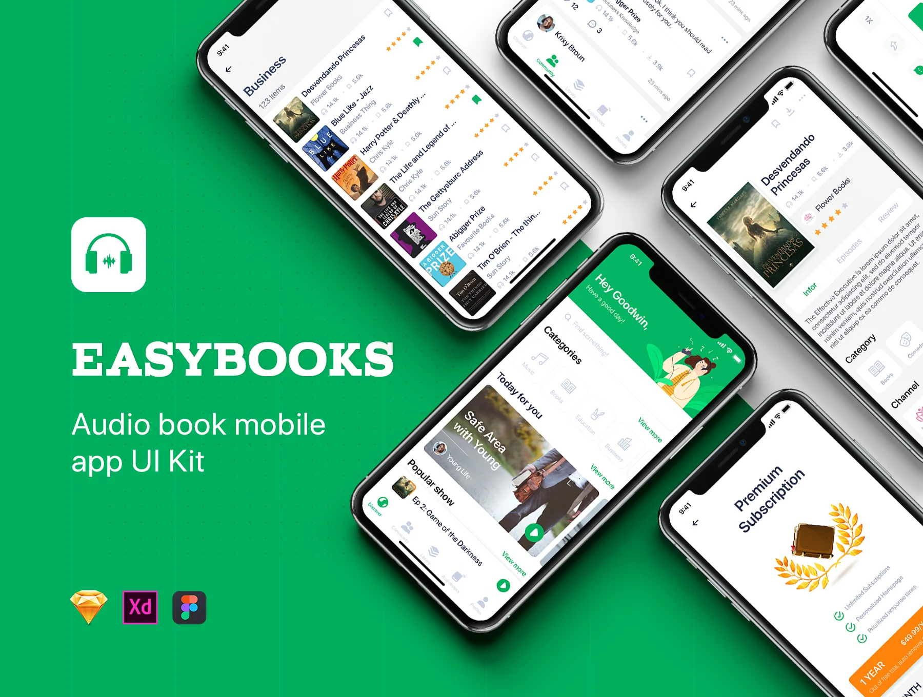 Easybooks - Audiobook UI Kit