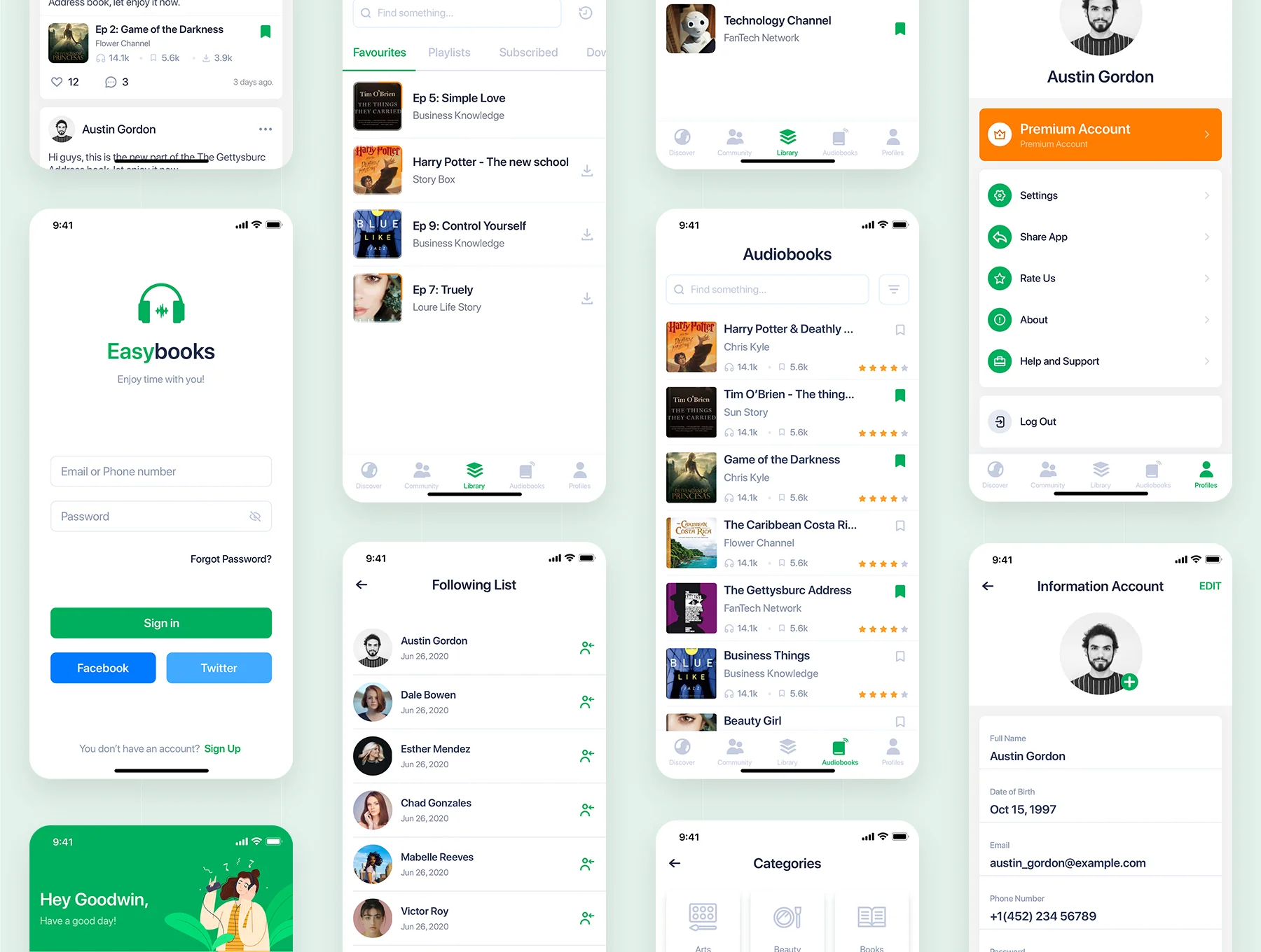 Easybooks - Audiobook UI Kit 6