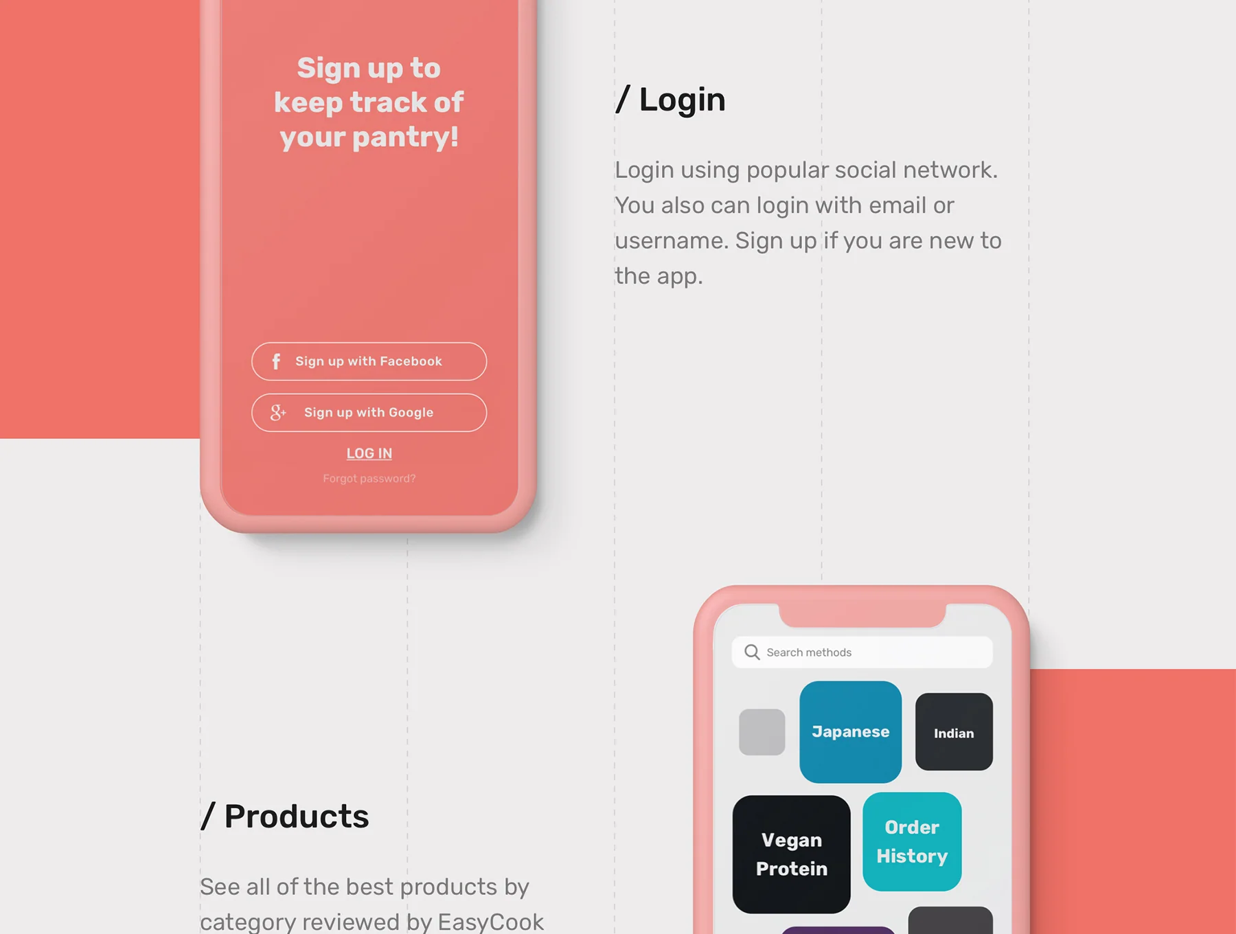 EasyCook Recipes & Groceries UI Kit 6