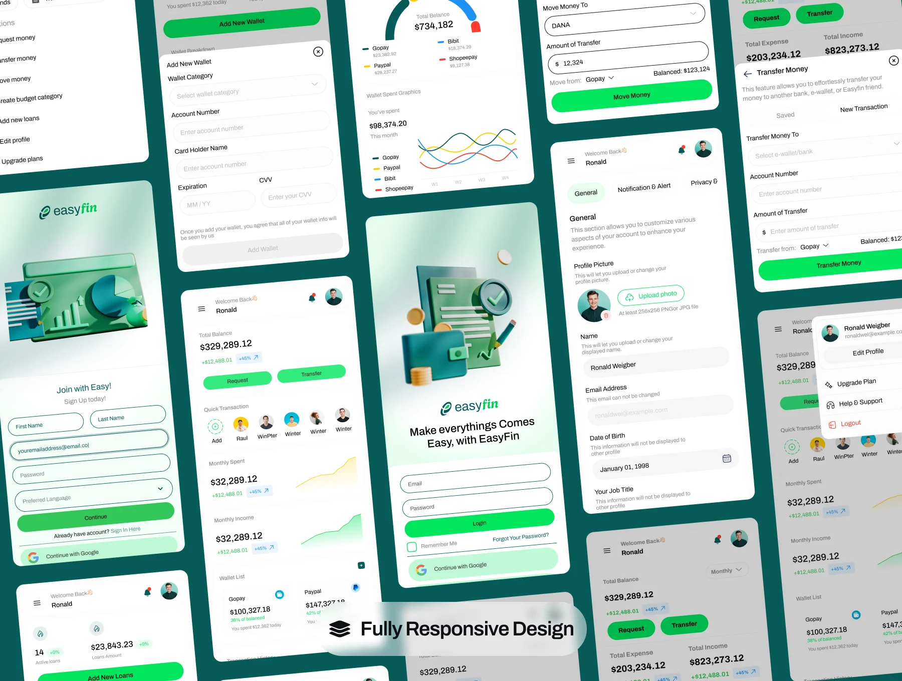 EasyFin - Finance Dashboard UI Kit 4