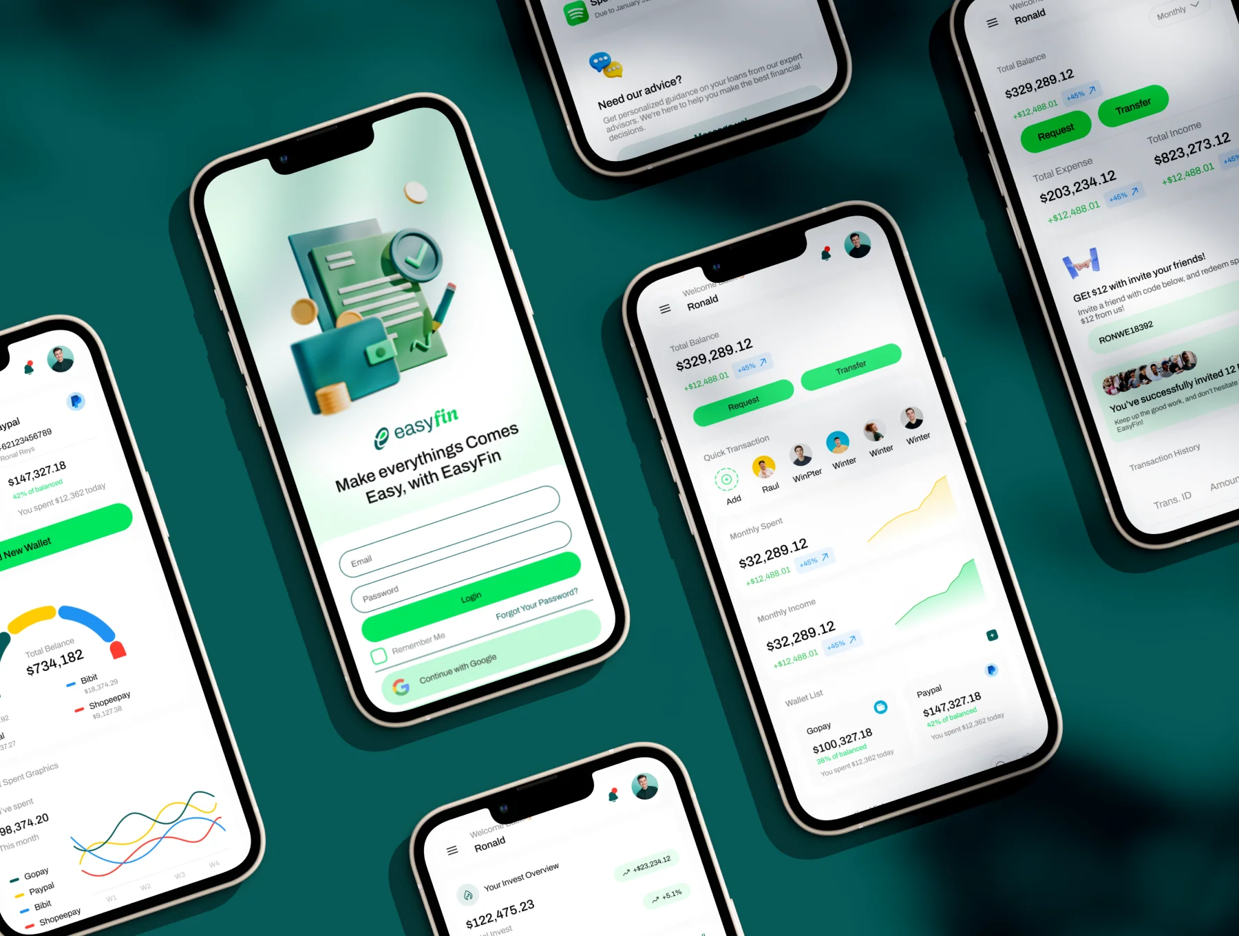 EasyFin - Finance Dashboard UI Kit 7