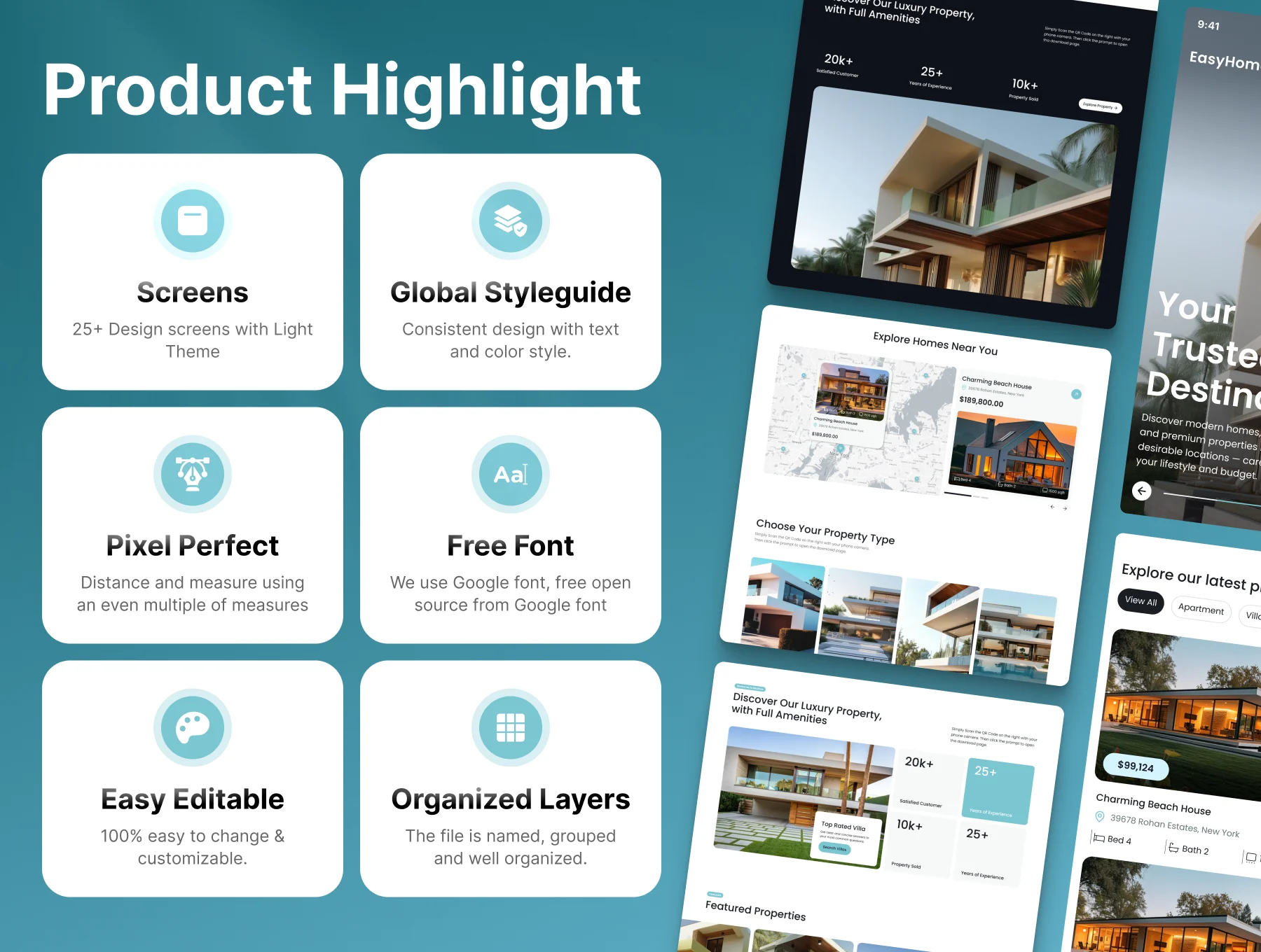EasyHomes – Complete Real Estate UI Kit for Property Marketplaces 2