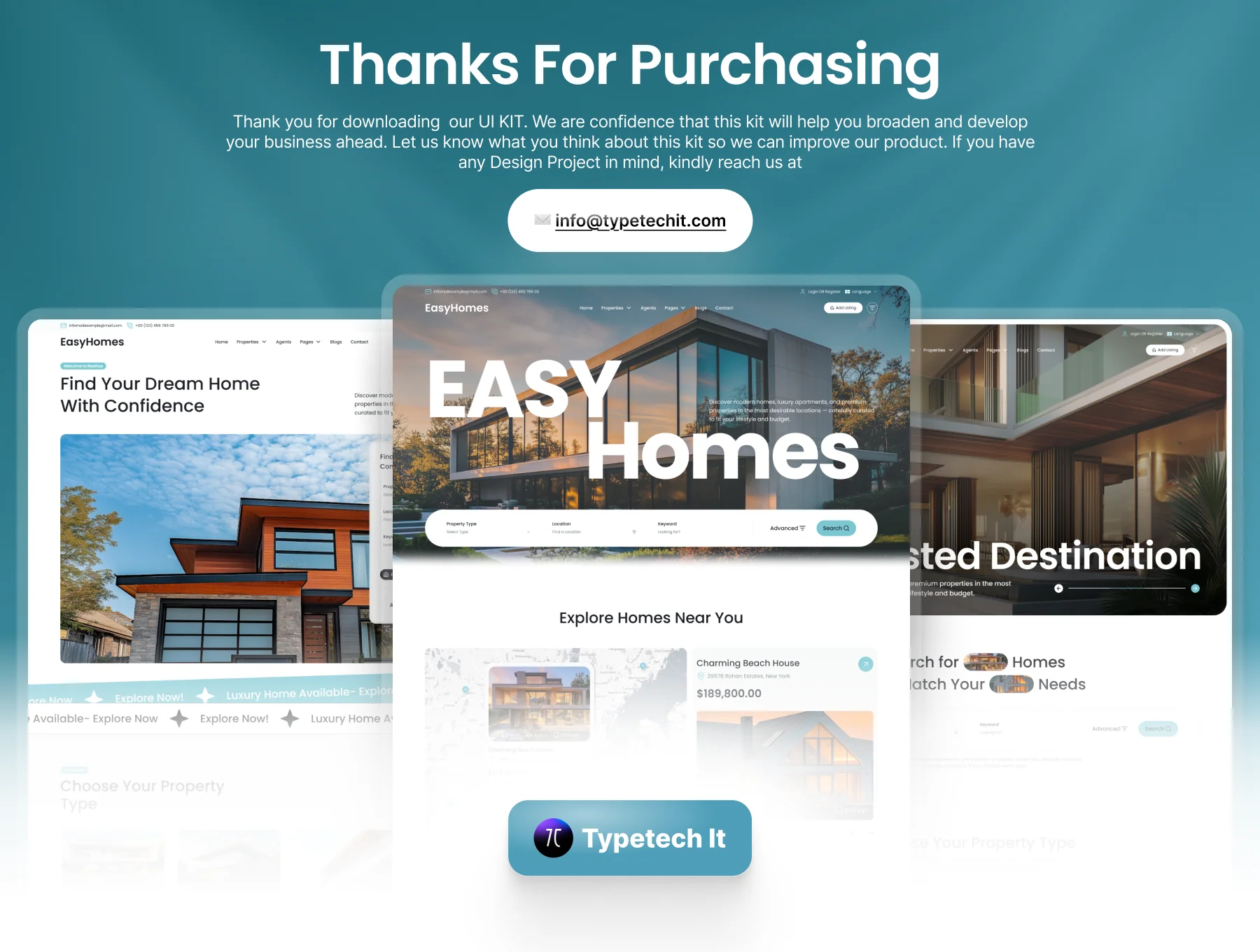 EasyHomes – Complete Real Estate UI Kit for Property Marketplaces 8