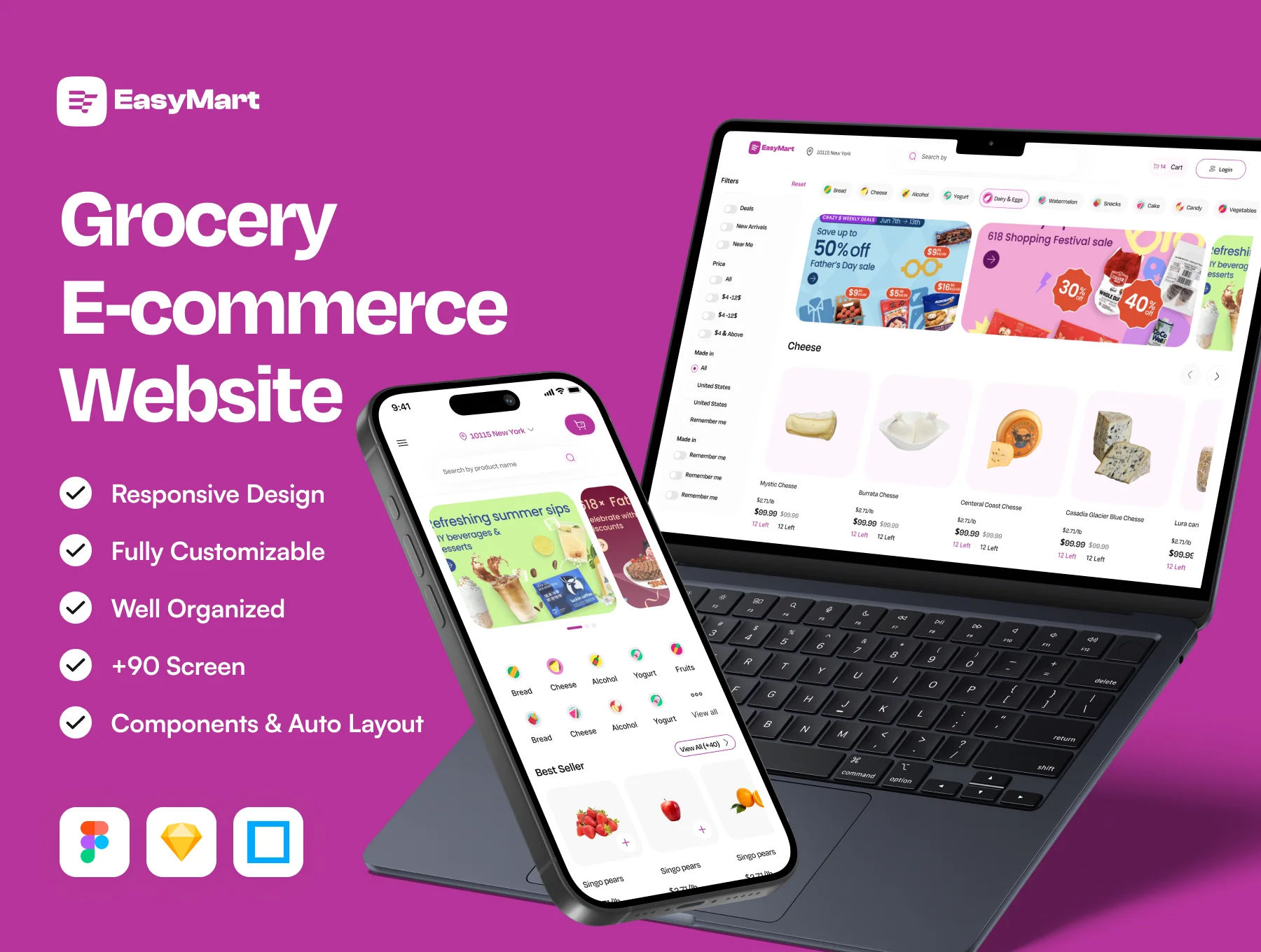 EasyMart Grocery Website