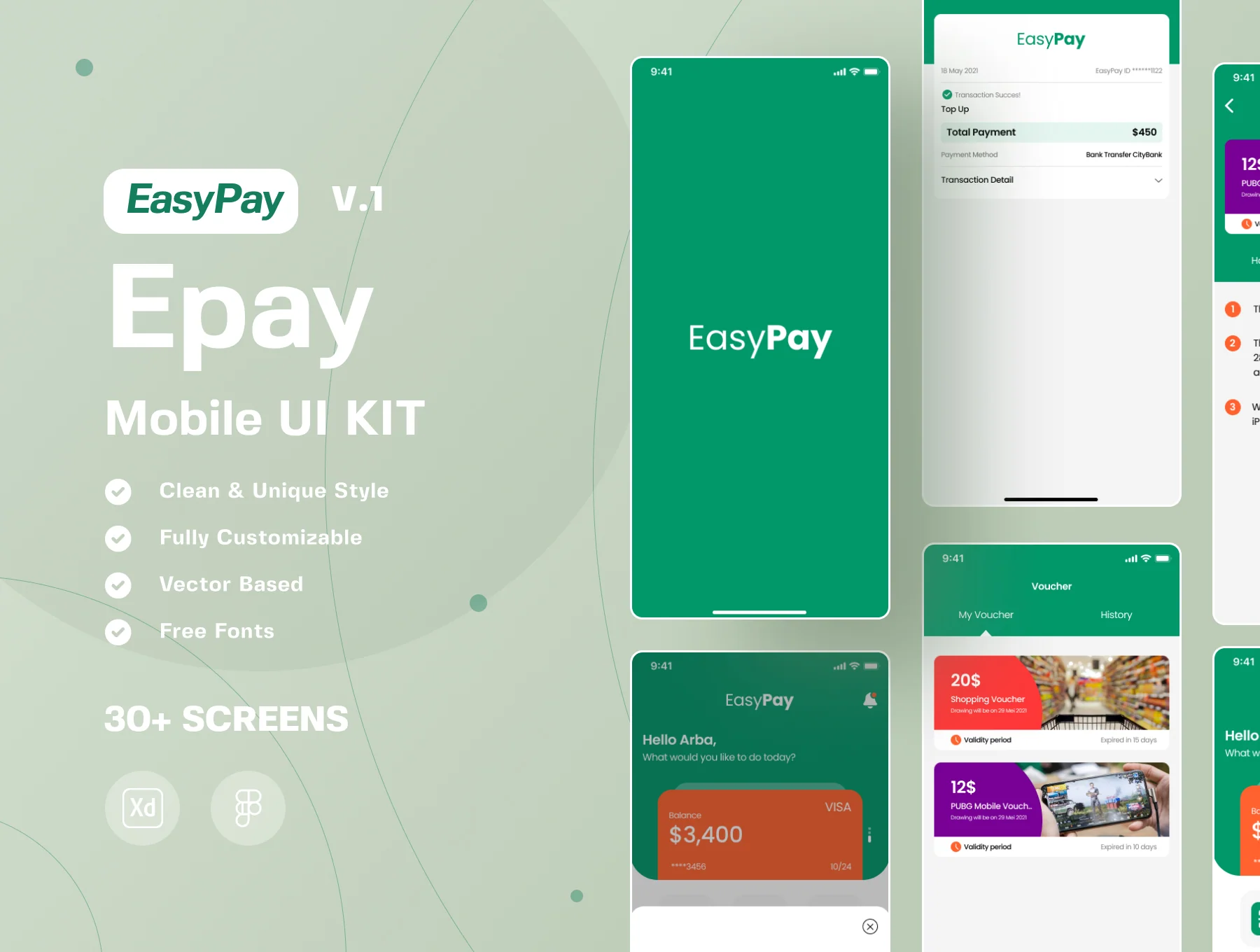Easypay - Epay Mobile UI Kit
