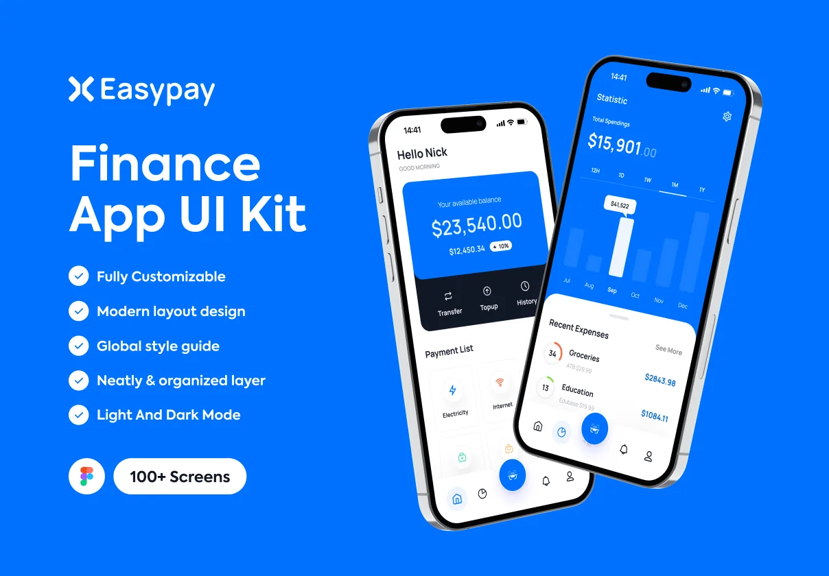 Easypay - Finance App UI Kits