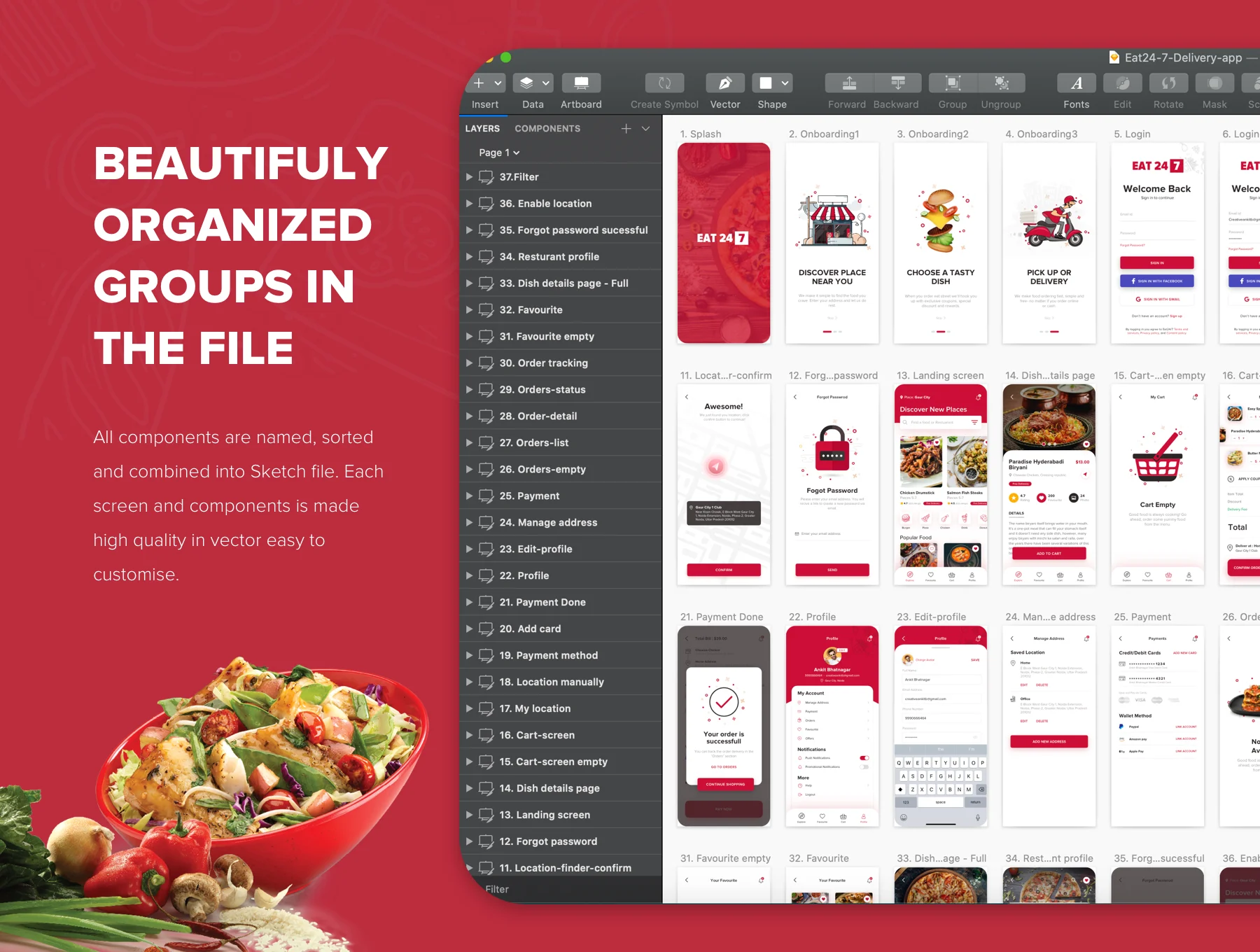 Eat 24/7 - Food Delivery UI Kit 4