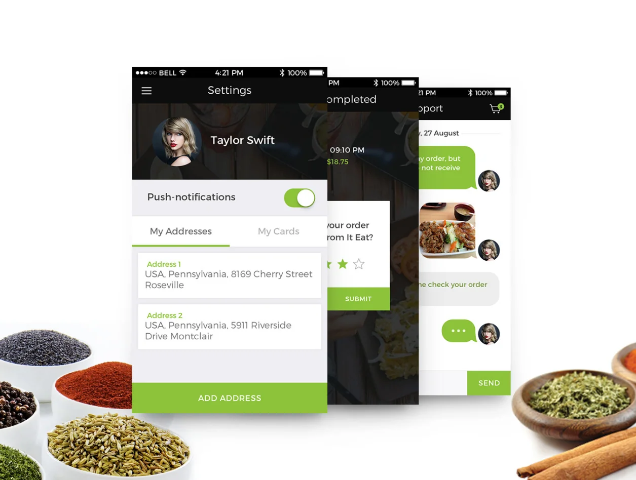 Eat It UI Kit 5