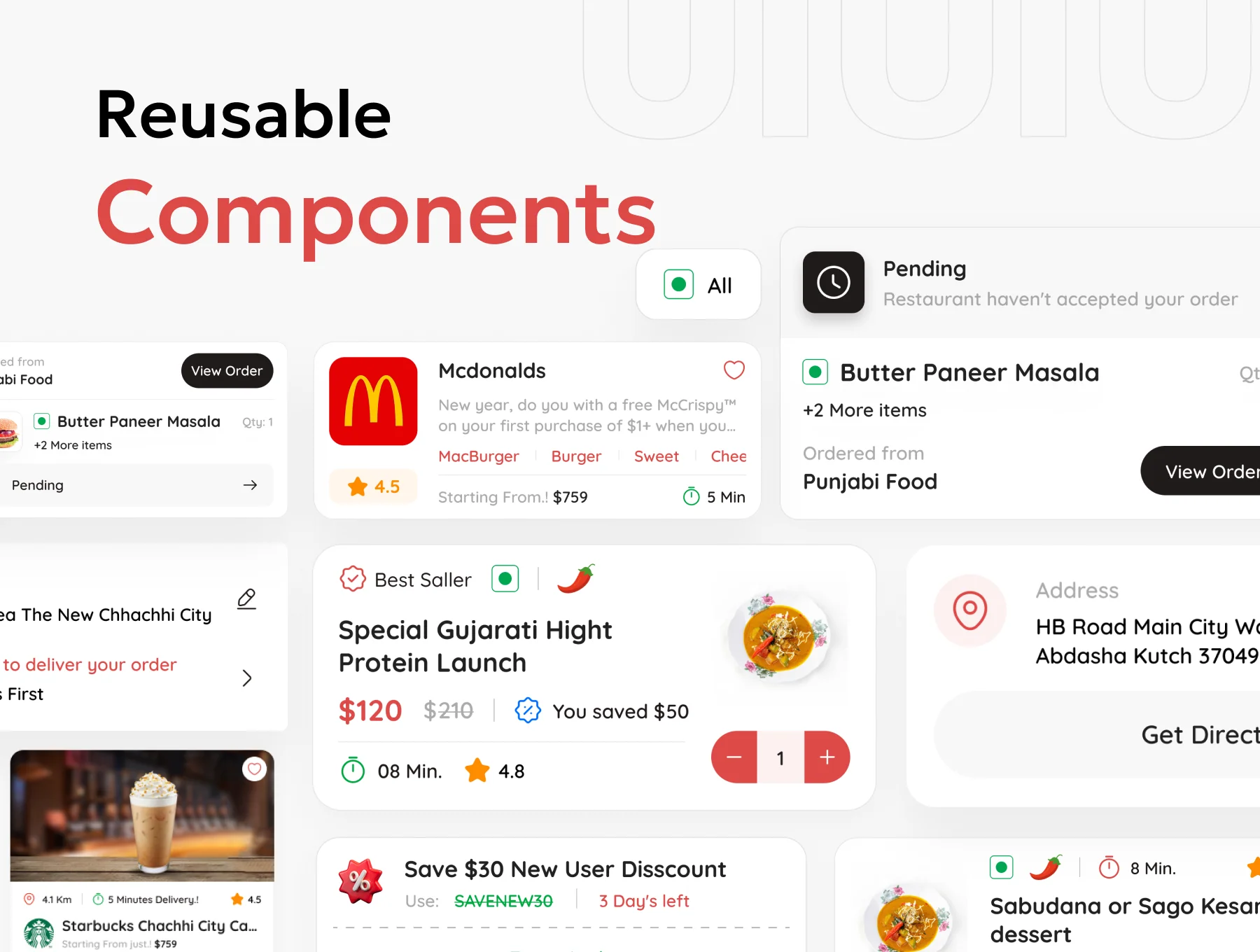 Eaterny – Food Delivery App UI Kit 6