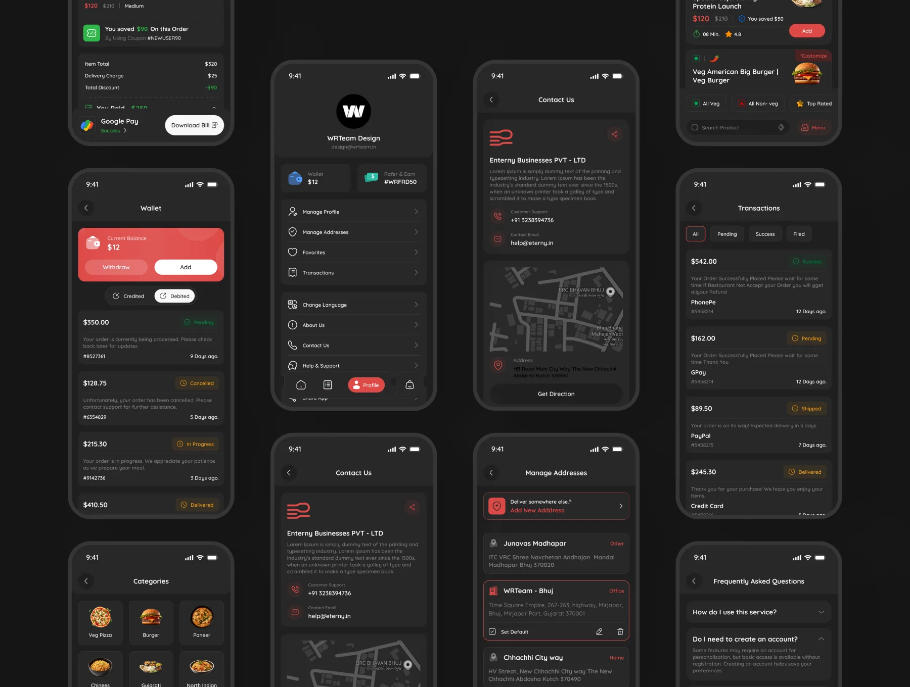 Eaterny – Food Delivery App UI Kit 8