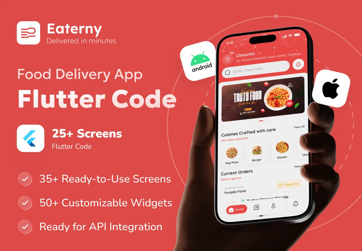 Eaterny – Food Delivery & Restaurant App Source Code Template