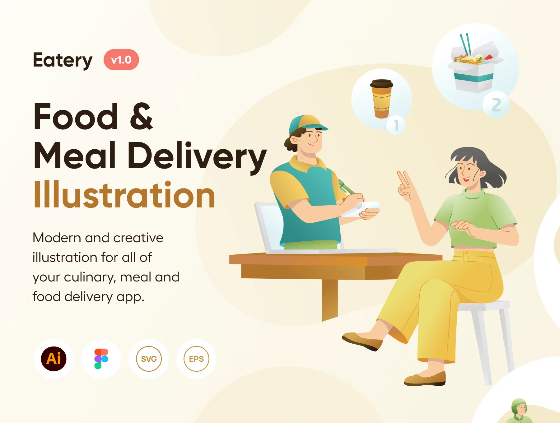 Eatery - Food & Meal Delivery Illustrations