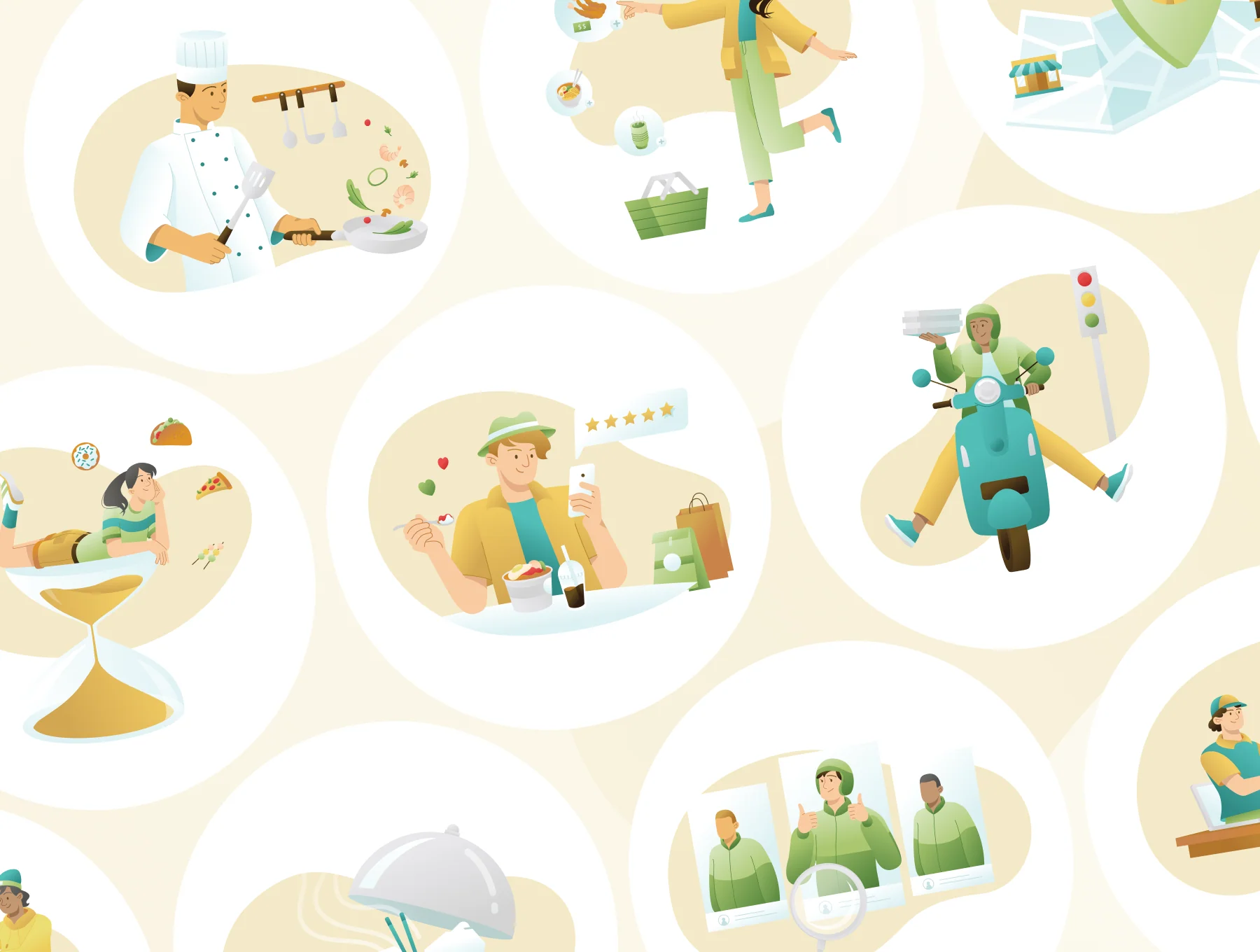 Eatery - Food & Meal Delivery Illustrations 2