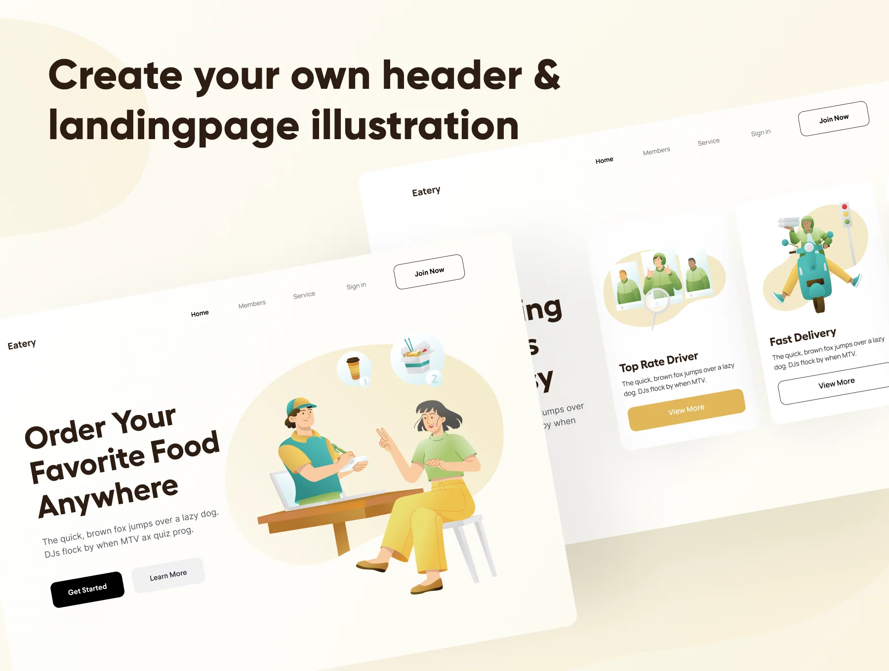 Eatery - Food & Meal Delivery Illustrations 6