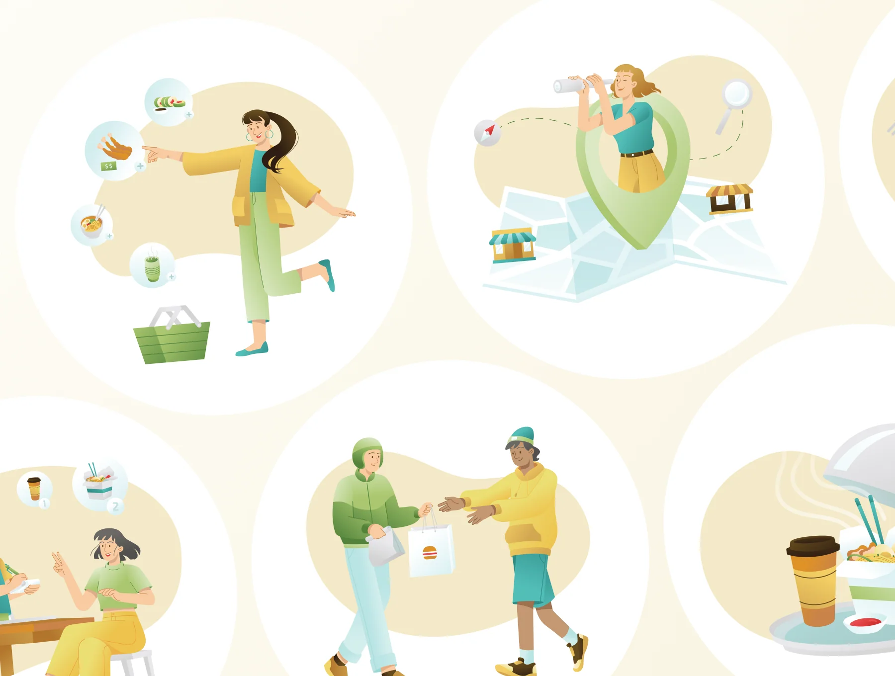 Eatery - Food & Meal Delivery Illustrations 7