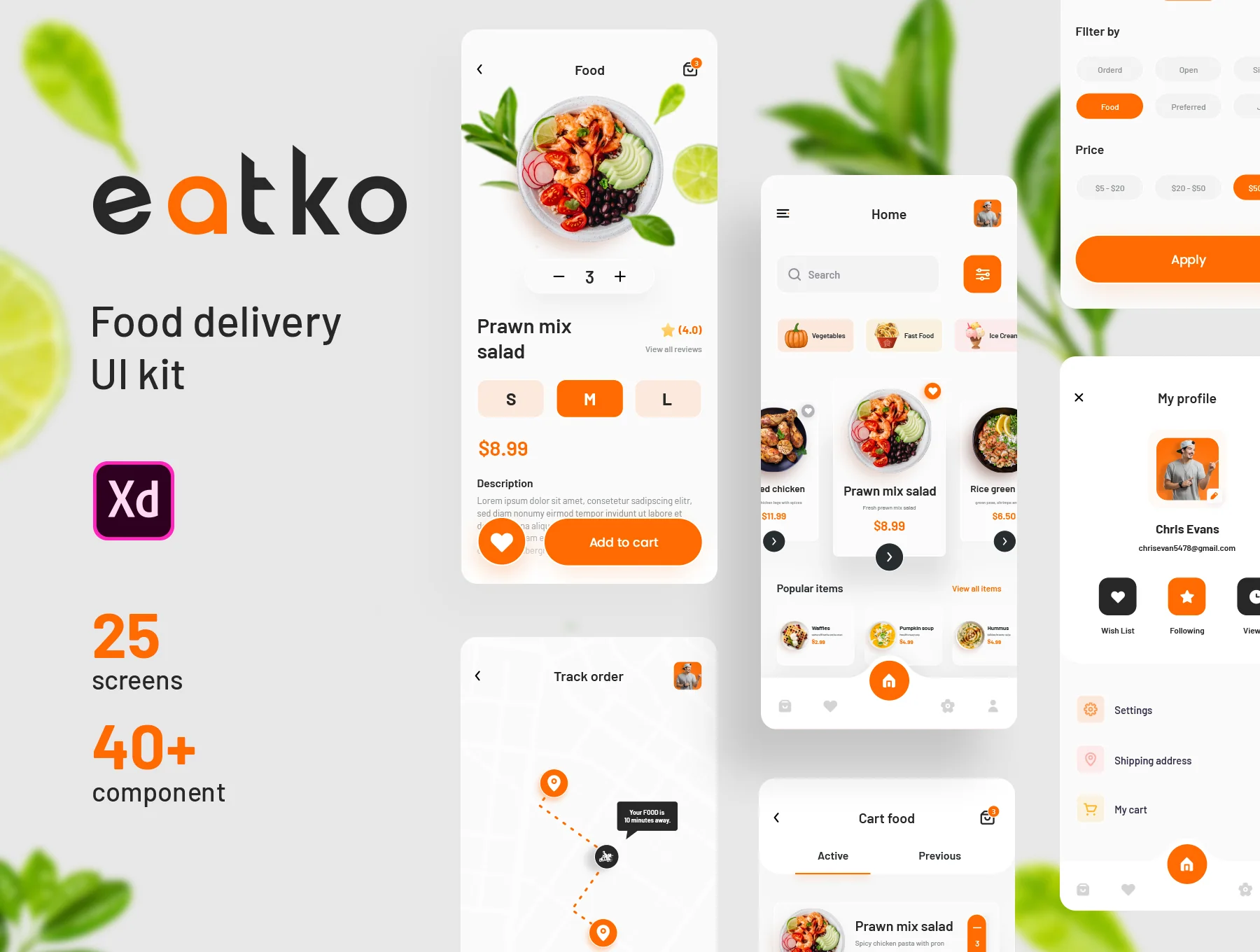 Eatko Food delivery UI kit