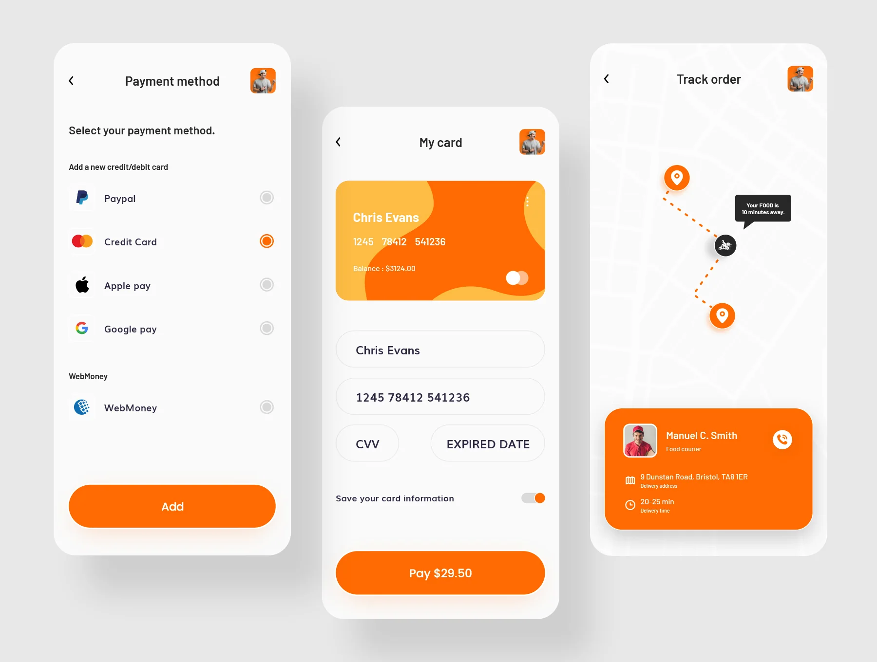 Eatko Food delivery UI kit 2