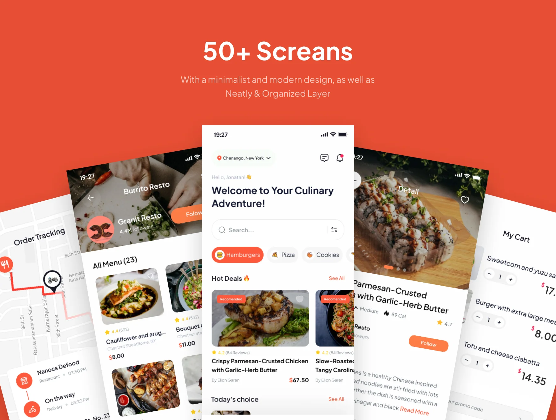 Eatzy - Food Delivery Mobile App UI Kits 4